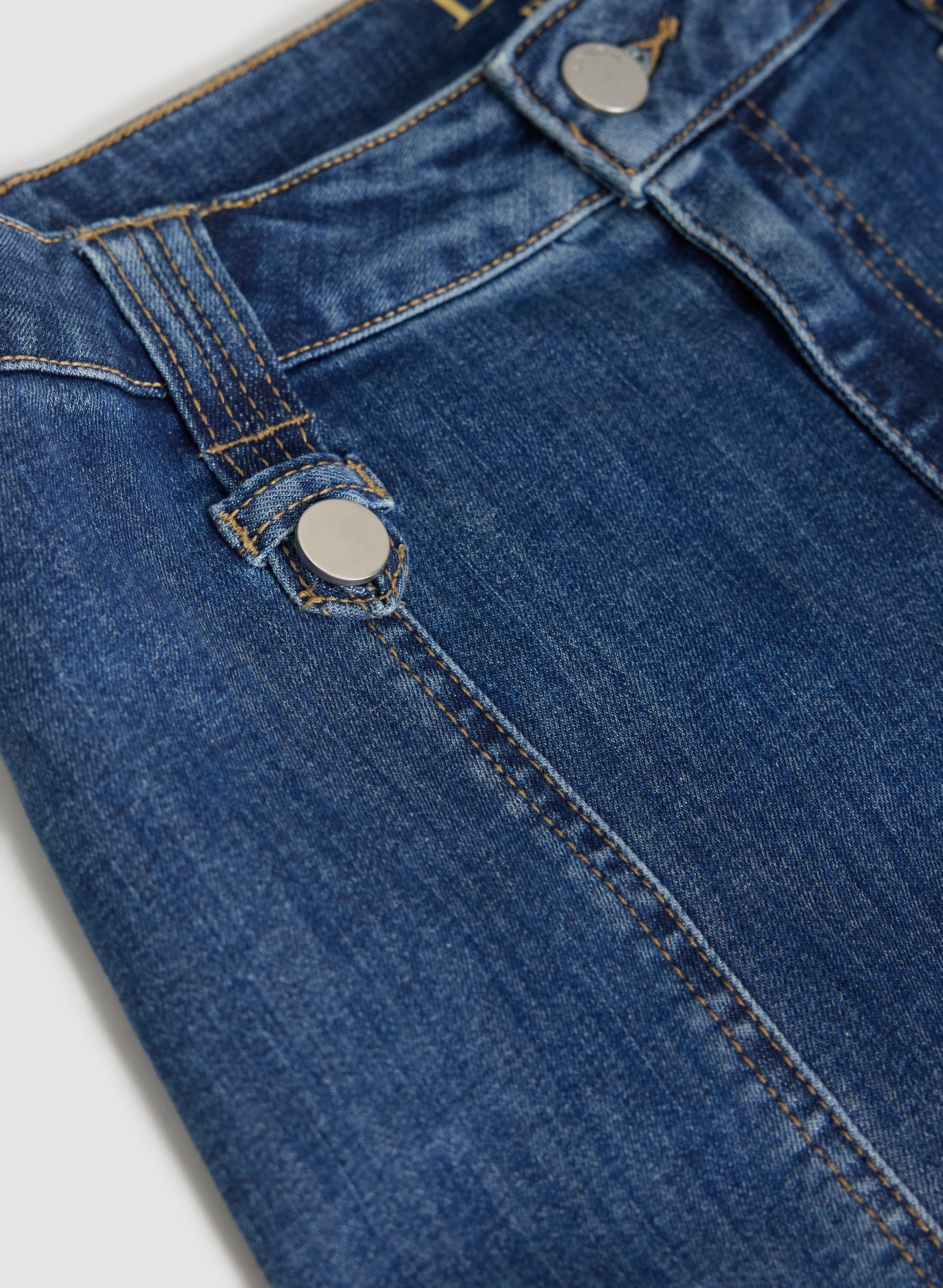 Flare Leg Jeans for Petite Women - Indigo Blue Denim (Style 4010331) | Perfect for Casual Wear & Vintage Outfits