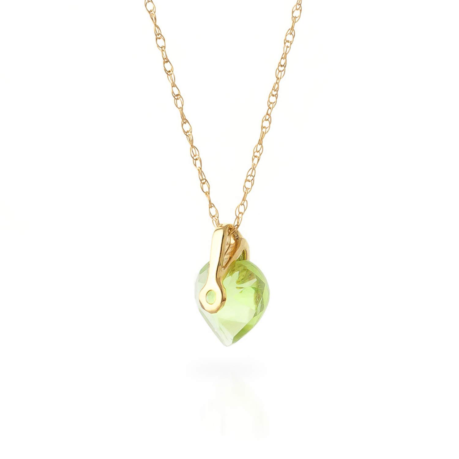14K Solid Gold Necklace with Natural Peridot Gemstone - Elegant Dainty Jewelry for Women, Perfect for Everyday Wear, Gifts & Special Occasions