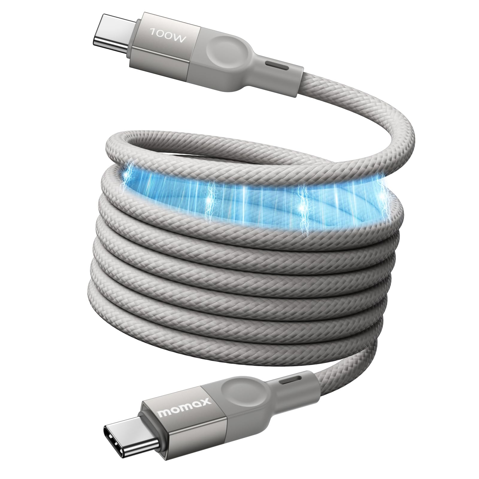 Magnetic USB C Cable 100W Fast Charging 6.6ft - for iPhone 15 & Samsung