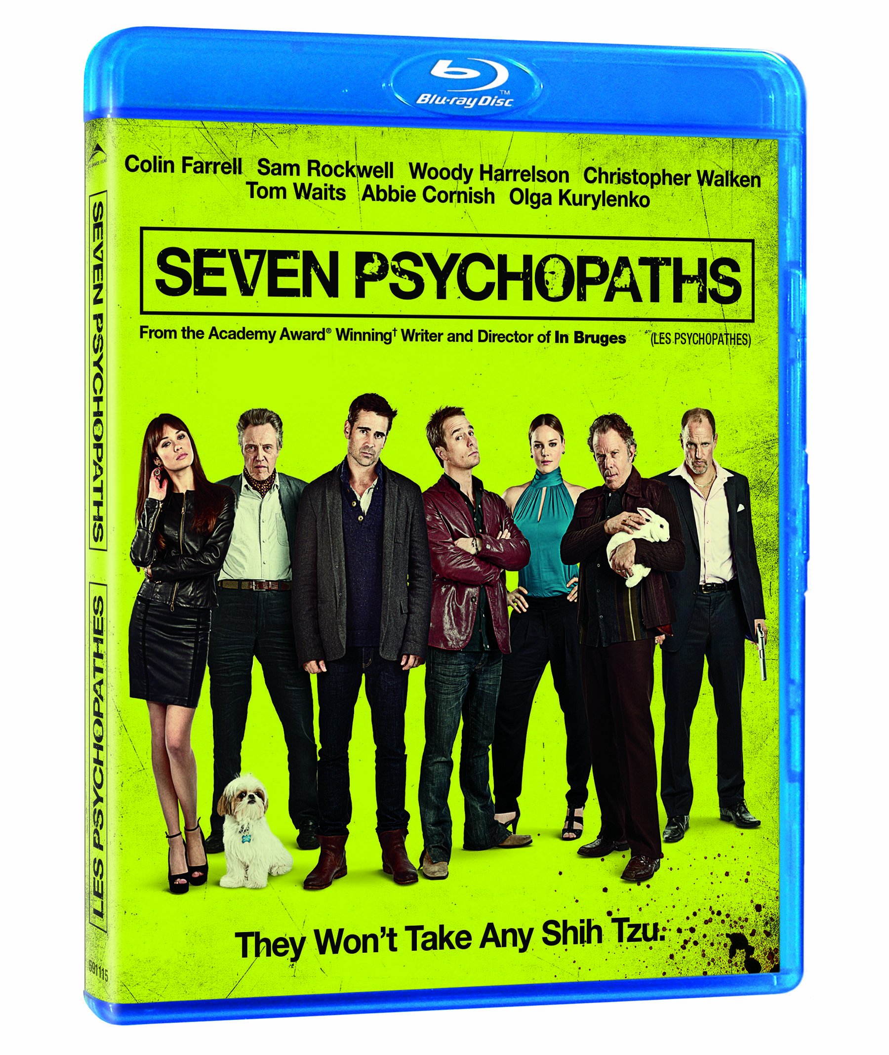 Seven Psychopaths DVD | Dark Comedy Crime Movie | Perfect for Movie Nights & Thriller Fans