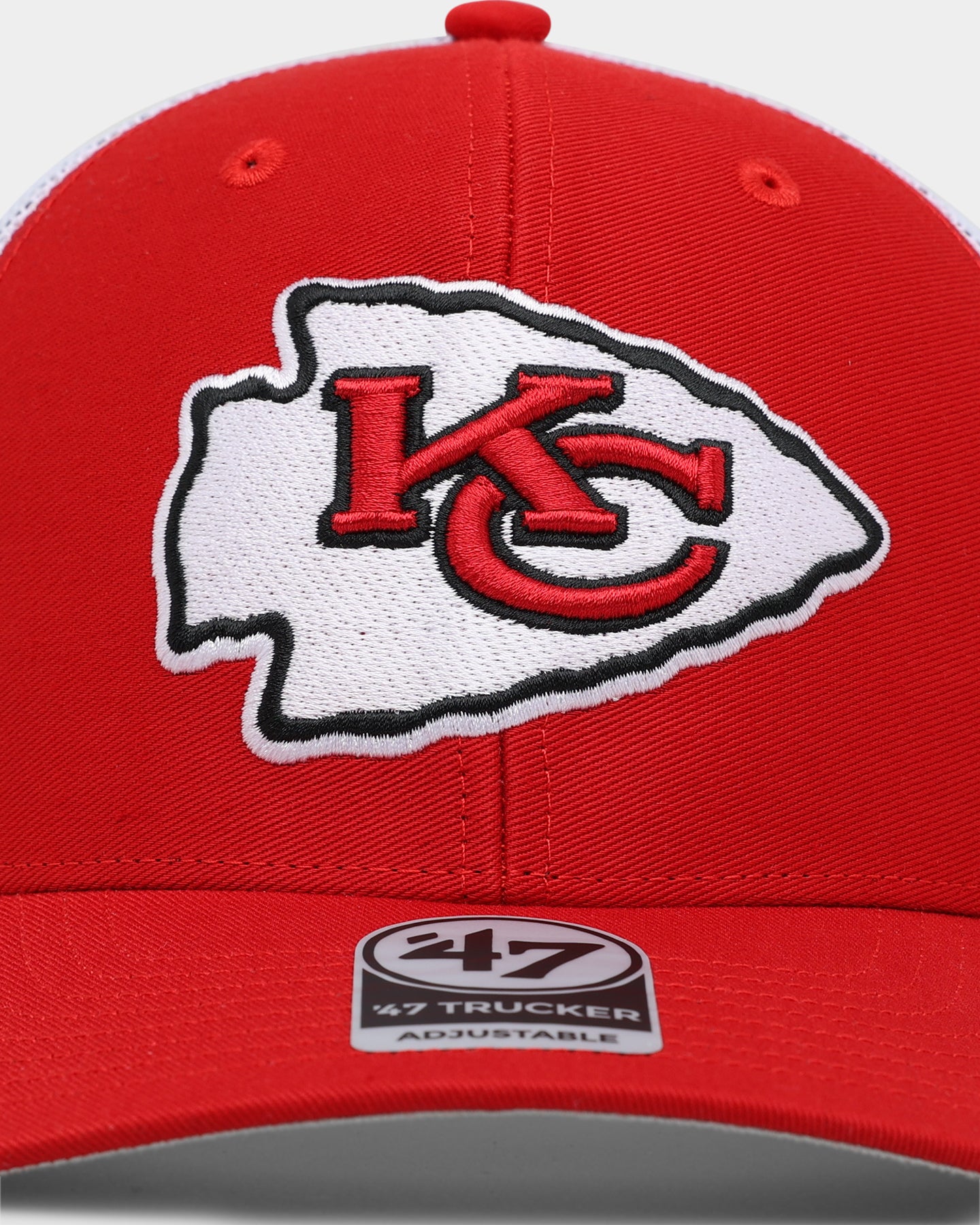 Kansas City Chiefs 47 Brand Trucker Snapback Hat - Red Adjustable Baseball Cap for Men & Women - Perfect for Game Day, Sports Events & Casual Wear