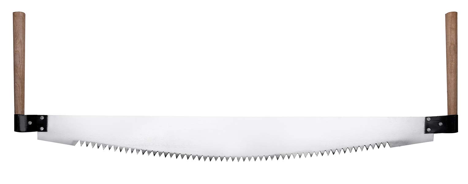 3' Two Man Crosscut Saw - Heavy Duty Hand Saw for Wood Cutting, Logging & Forestry - Ideal for Camping, Firewood & Outdoor Survival