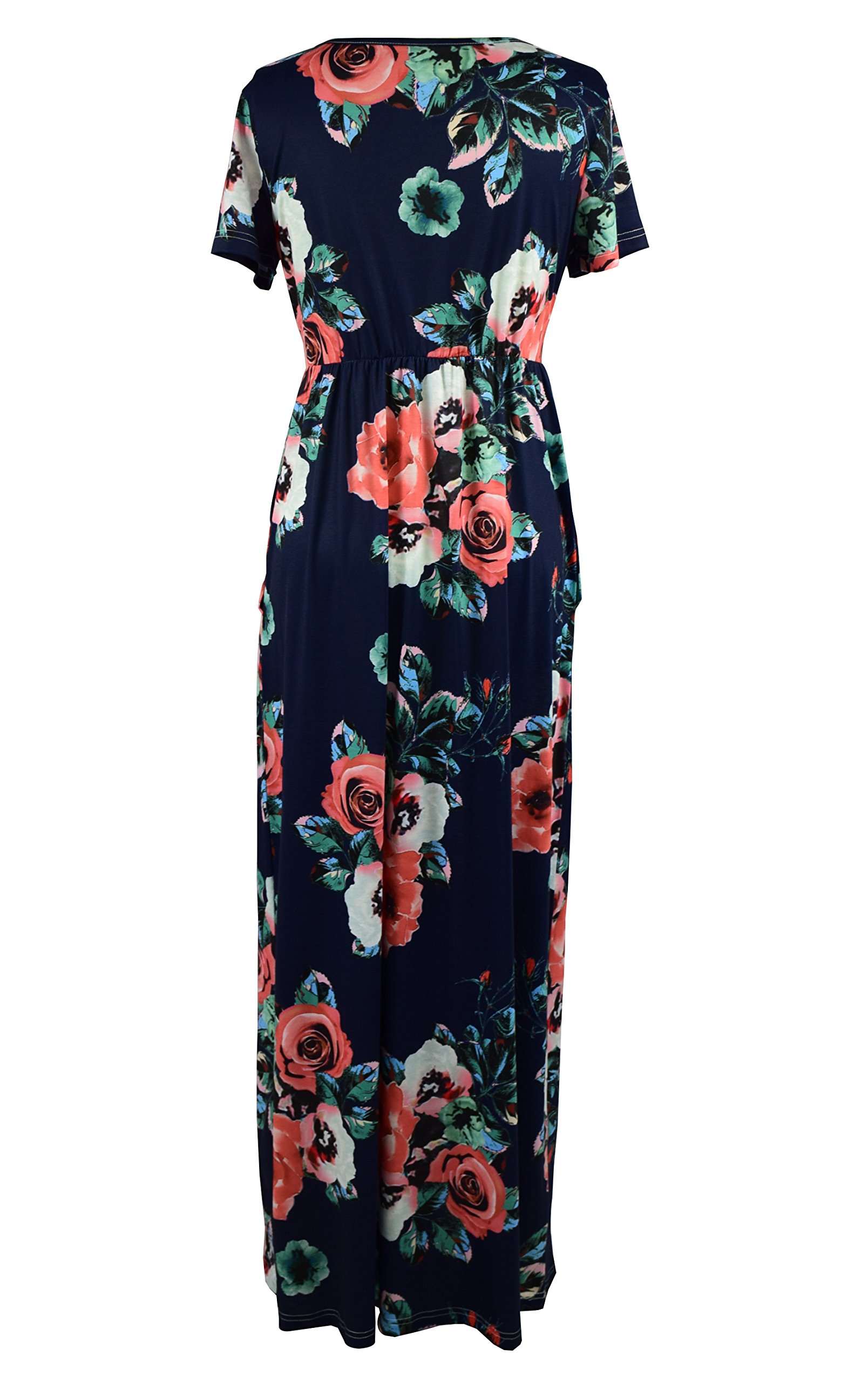 Mommy and Me Maxi Dresses - Bohemian Floral Print Matching Outfits for Mother and Daughter | Perfect for Family Photos, Vacations & Special Occasions