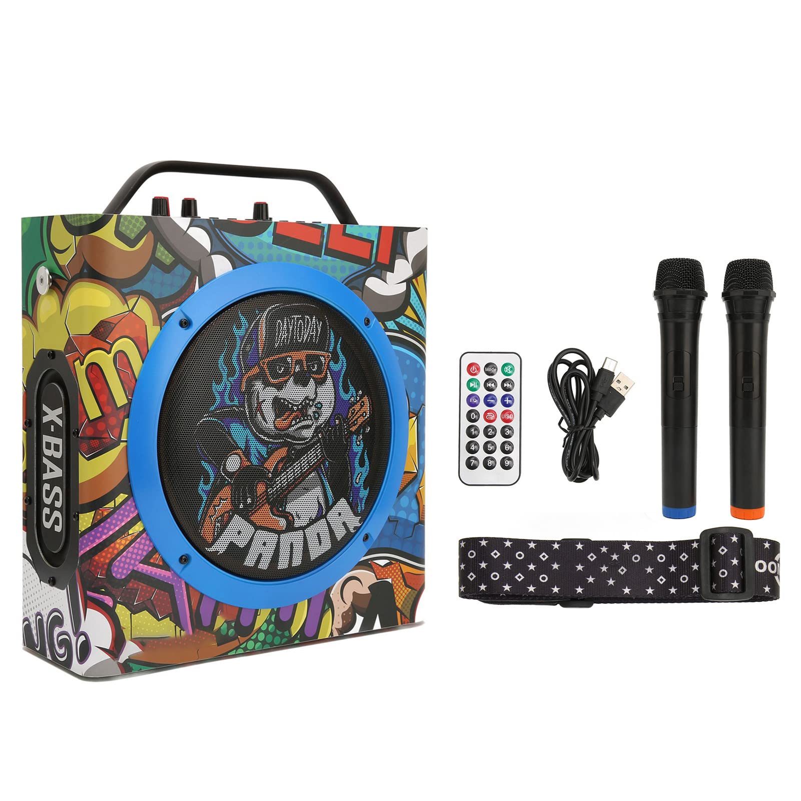 Portable Wireless Speakers for Hip Hop, Street Dance, Camping & Backpacking - Outdoor Bluetooth Speaker for Parties, Travel & Home Use