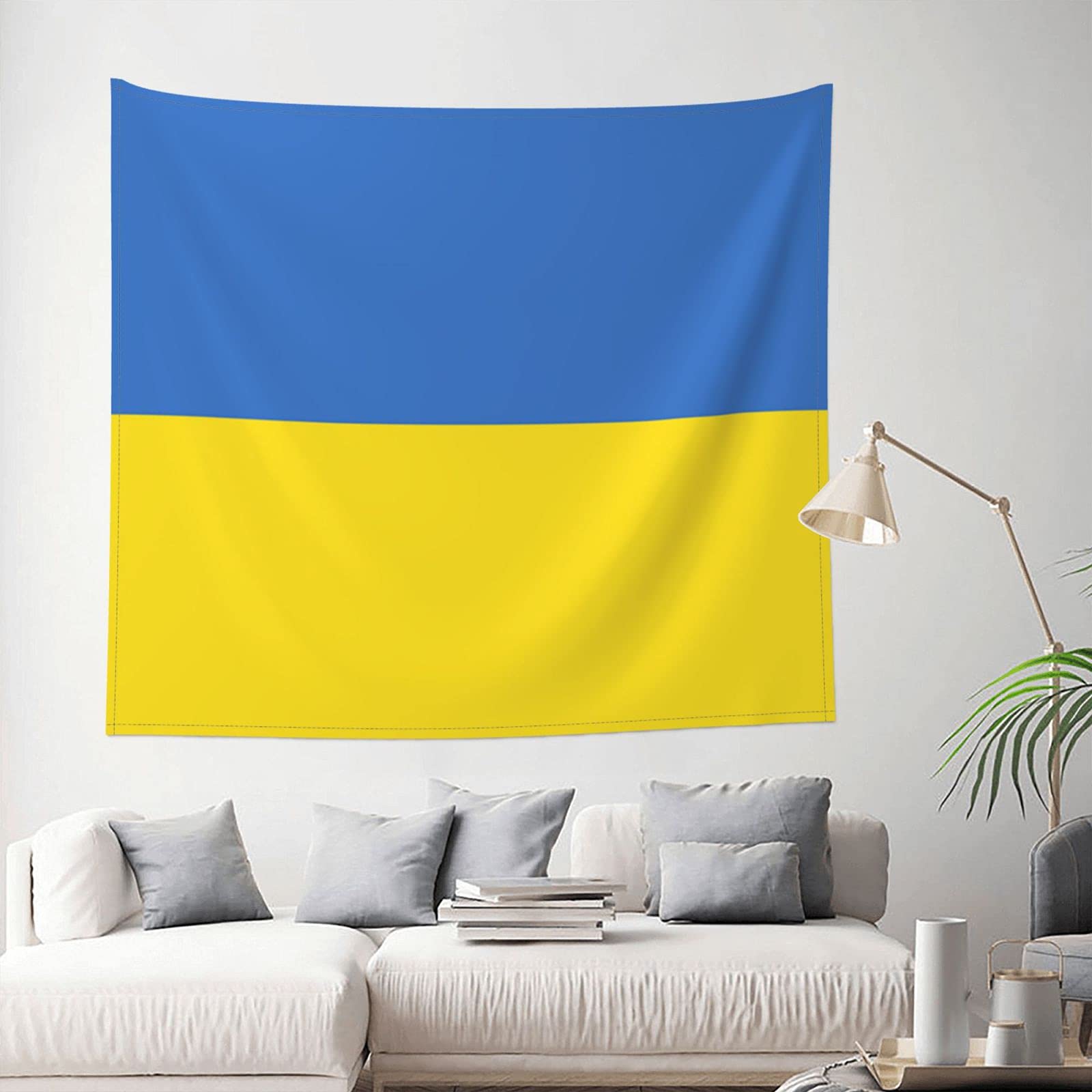 Ukrainian Flag Wall Tapestry - 50x60 Inches Home Decor for Living Room, Bedroom & Dorm | Window Curtain, Picnic Blanket, Bohemian Room Decor | Perfect for Parties, Festivals & Outdoor Events