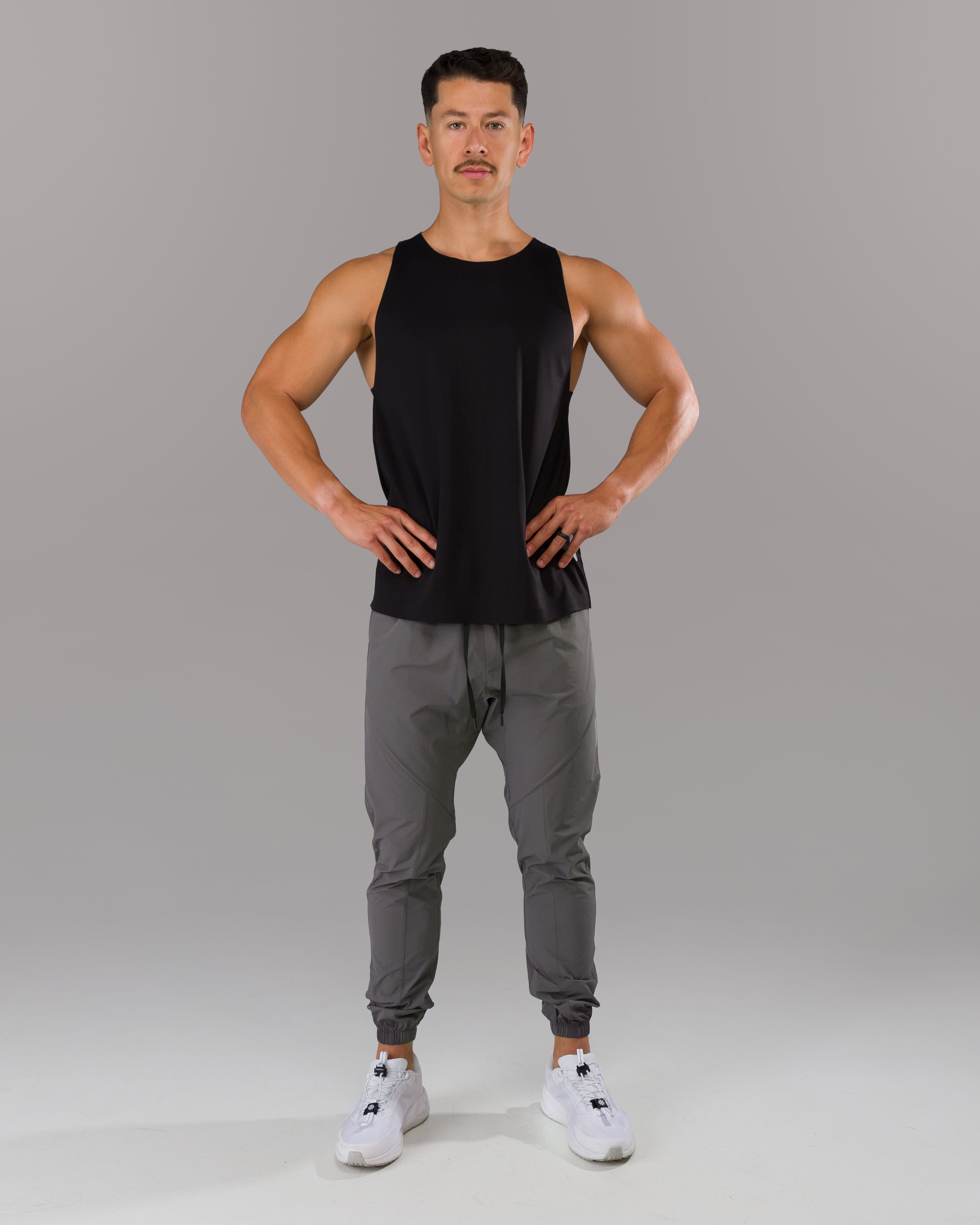 Apex Jogger Pants for Men - Comfortable Athletic Joggers with Gunmetal Finish | Perfect for Gym, Running & Casual Wear