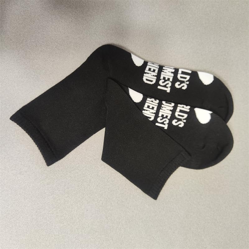 Awesome Boyfriend Socks - Funny & Cute Gift for Him - Anniversary, Valentine's Day & Christmas Presents - Perfect for Couples & Romantic Occasions