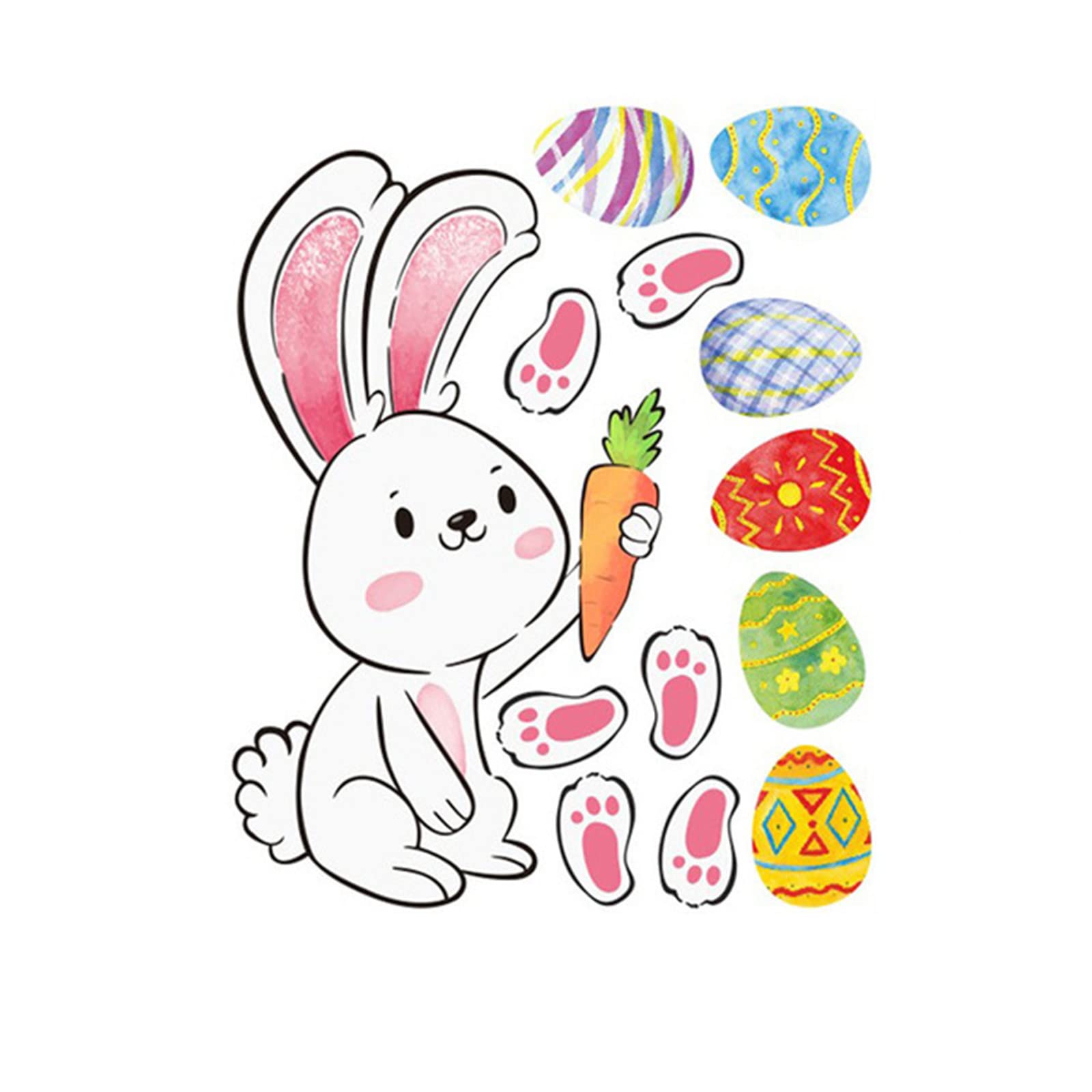 Easter Stickers for Refrigerator - Waterproof PVC Decorative Wall Stickers for Home, Office, and Classroom Decor - Fun Holiday Decals for Kids and Adults