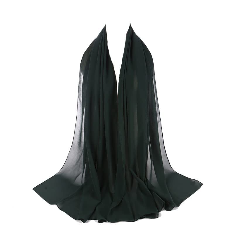 Elegant Chiffon Scarf for Women - Versatile Head Cover, Headscarf Wrap & Wedding Shawl - Perfect for Evening Dresses, Church, Beach & Special Occasions