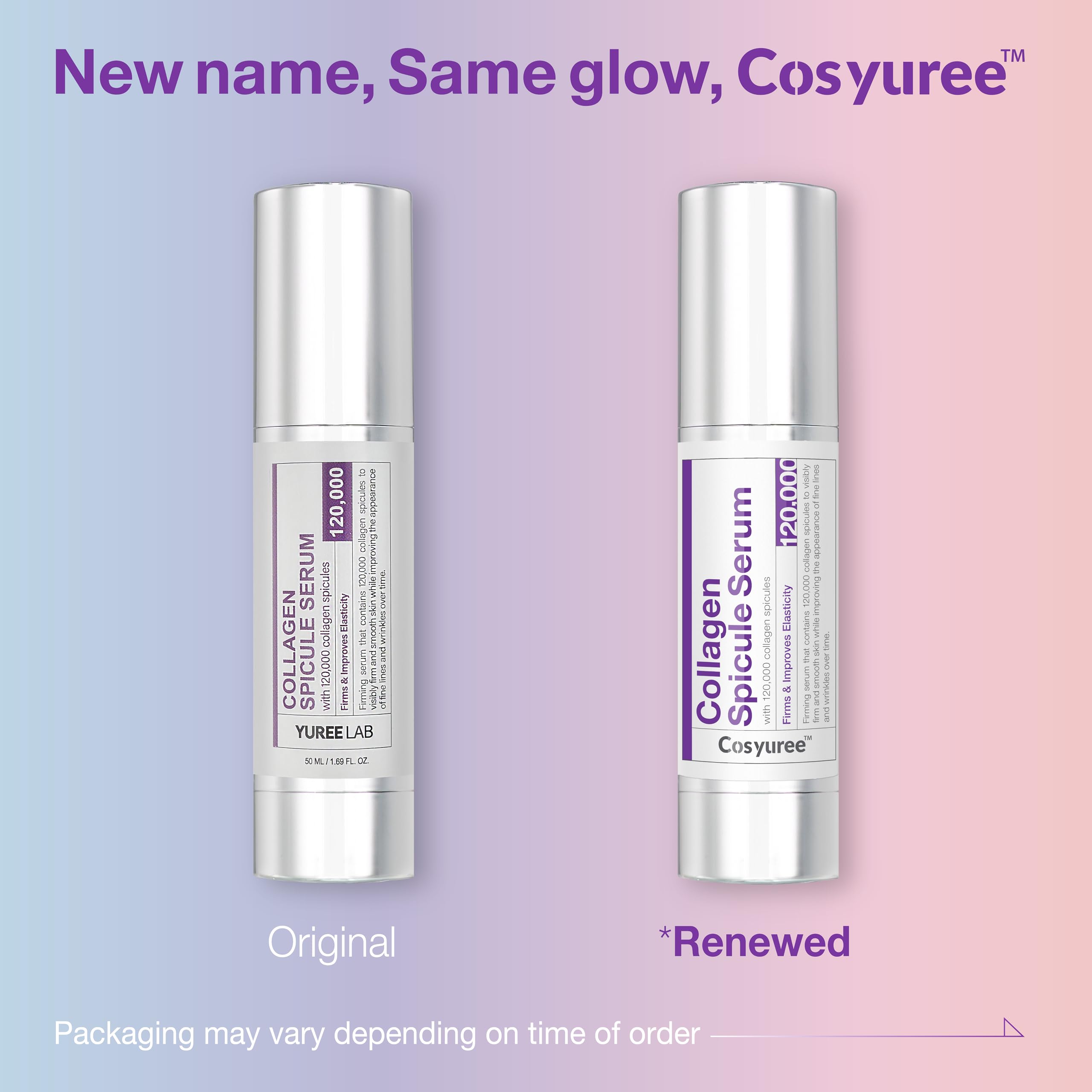 Cosyuree Collagen Serum with 120,000 Micro Spicules - Anti-Aging Face Serum with Hyaluronic Acid for Wrinkle Reduction & Deep Hydration | Glass Skin Treatment | 1.69 fl.oz | Perfect for Night Routine & Daily Skincare Regimen