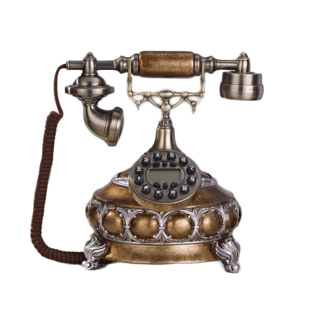 Vintage Antique Rotary Telephone - Retro European Style Corded Landline Phone with Hanging Headset for Home, Office & Hotel Decor | Classic Desk Phone for Vintage Themed Rooms, Film Props & Nostalgic Gifts