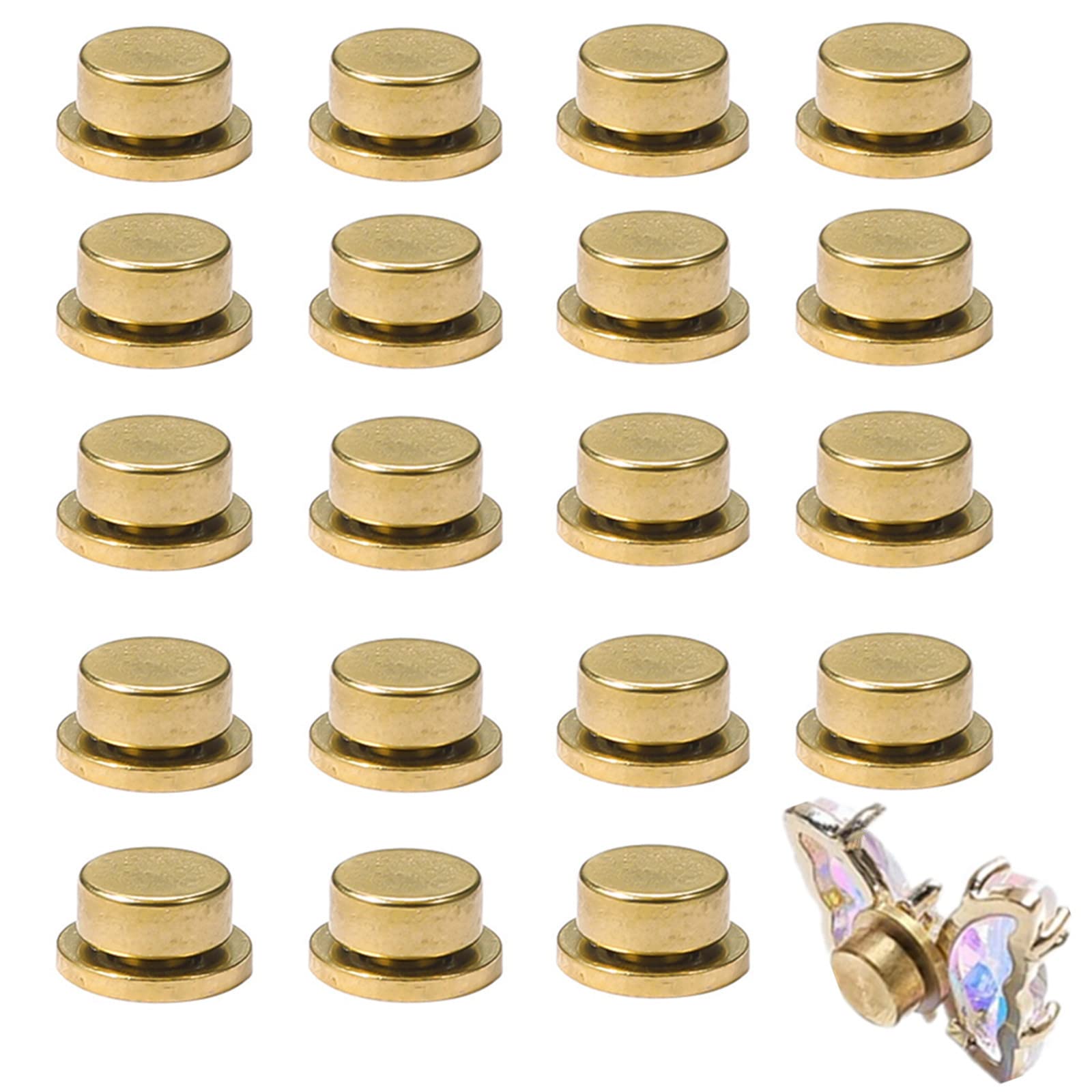 20Pcs 3D Spinning Nail Charms - Rotating Bearing Nail Rings for Nail Art Design, DIY Crafting & Jewelry Making | Perfect for Manicures, Parties & Gift Giving