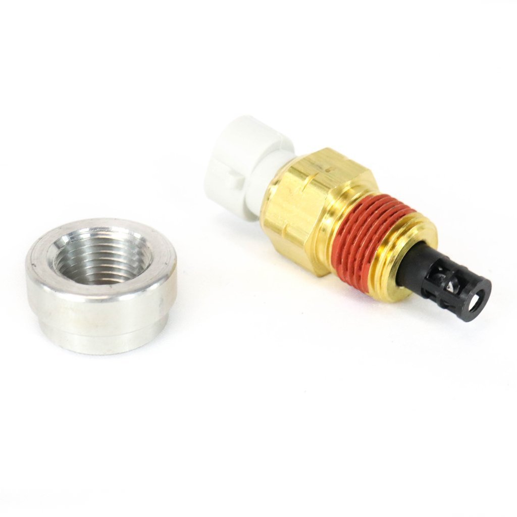 Aluminum 3/8 NPT IAT Weld Bung - Sensor Not Included - High-Quality Engine Air Intake Sensor Port - Perfect for Automotive Performance Upgrades & Custom Tuning