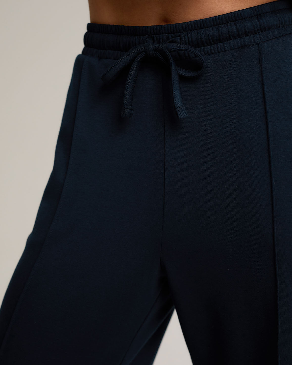 LuxeComfort Scuba Jogger Pants for Women - High Waisted Soft Stretch Lounge Pants in Navy Blue | Perfect for Yoga, Running, Travel & Casual Wear