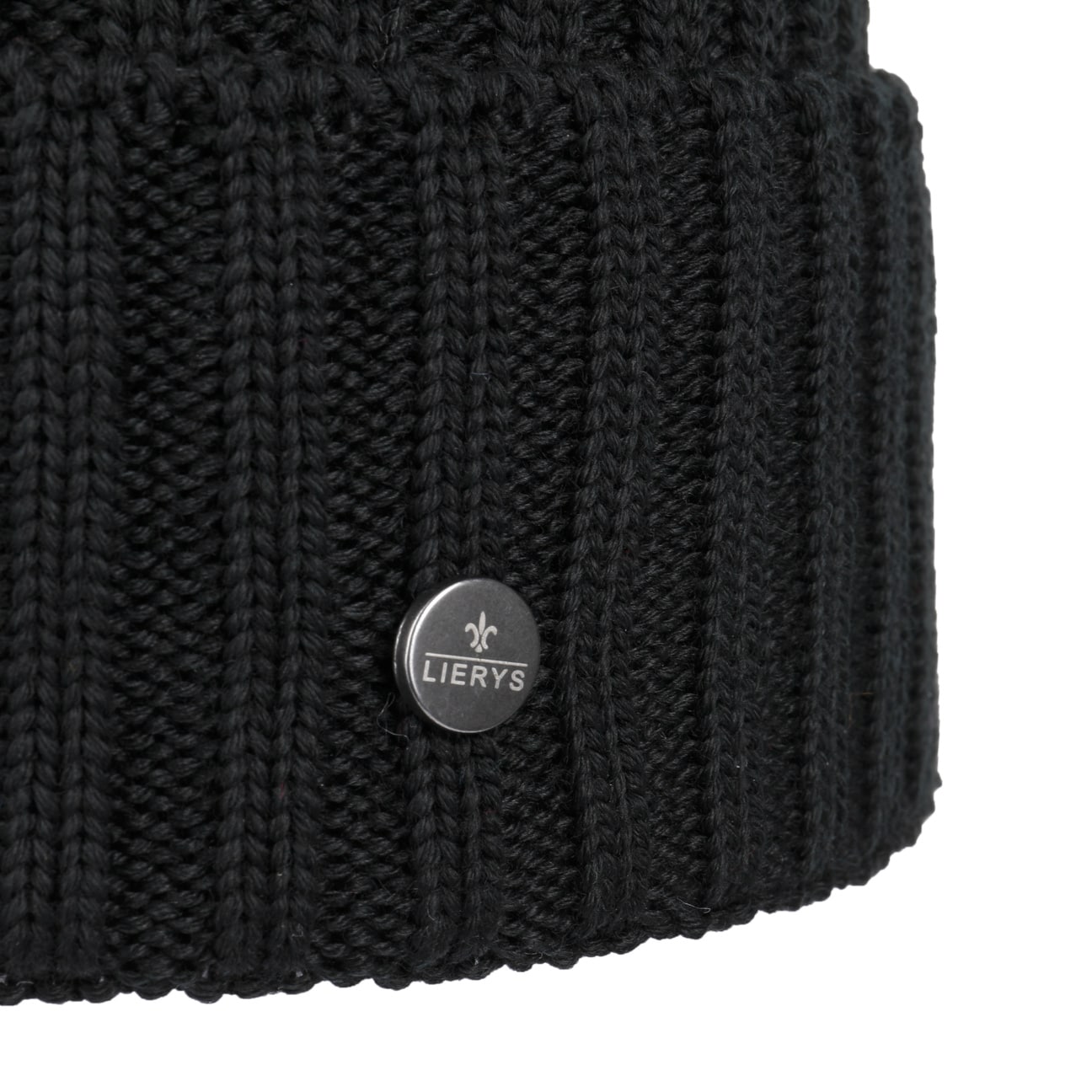 Lierys Merino Wool Knit Beanie with Foldable Cuff - Warm Winter Hat for Men & Women - Perfect for Skiing, Hiking, and Cold Weather Activities