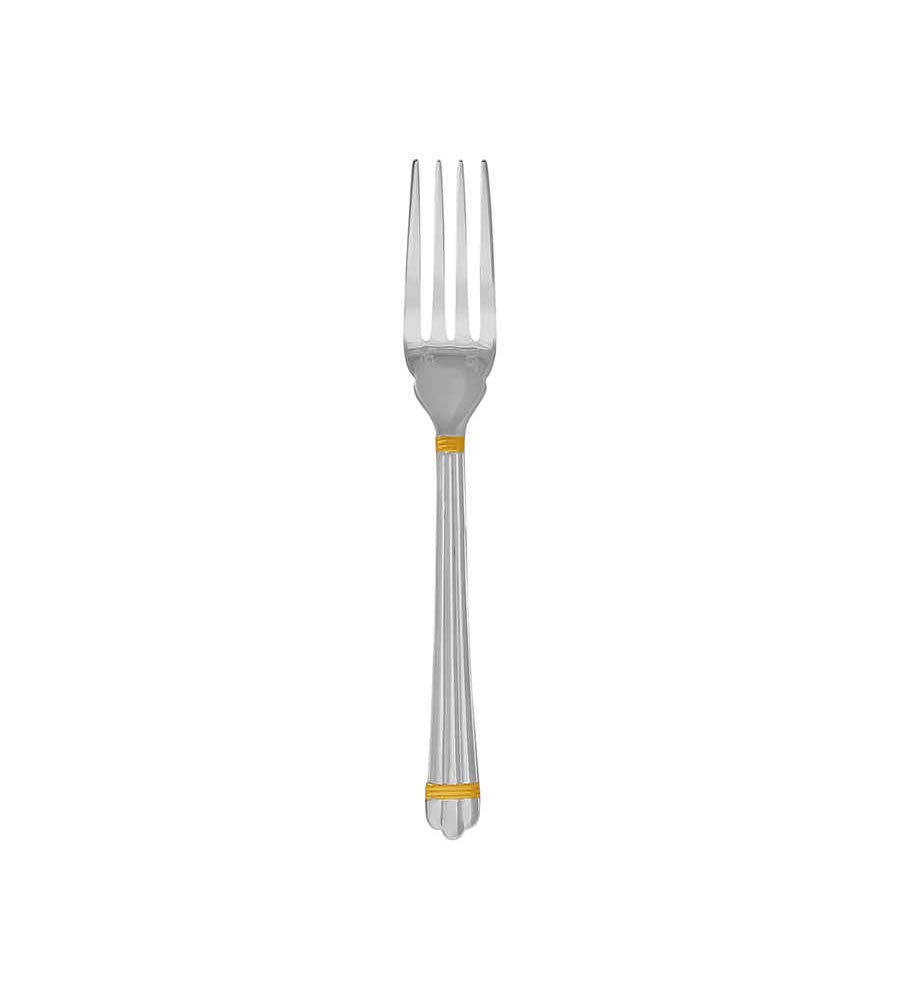Christofle Silver Plated Aria Gold Fish Fork 1022-021 - Elegant Flatware for Fine Dining & Seafood Meals - Perfect for Weddings, Dinner Parties & Luxury Gift Giving