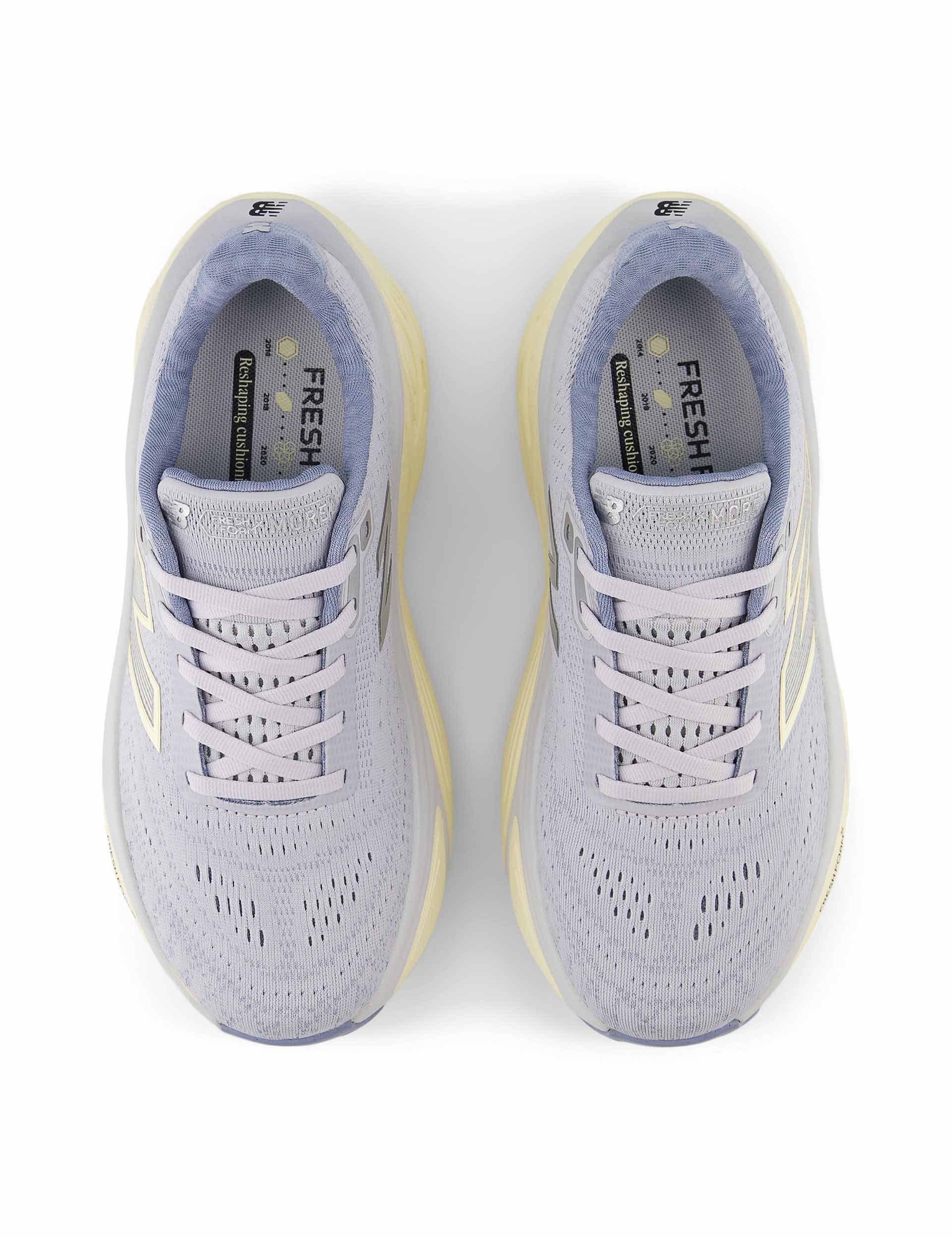 New Balance Fresh Foam X More v5 Running Shoes - Pearl Grey | Cushioned Comfort for Long-Distance Running & Daily Training