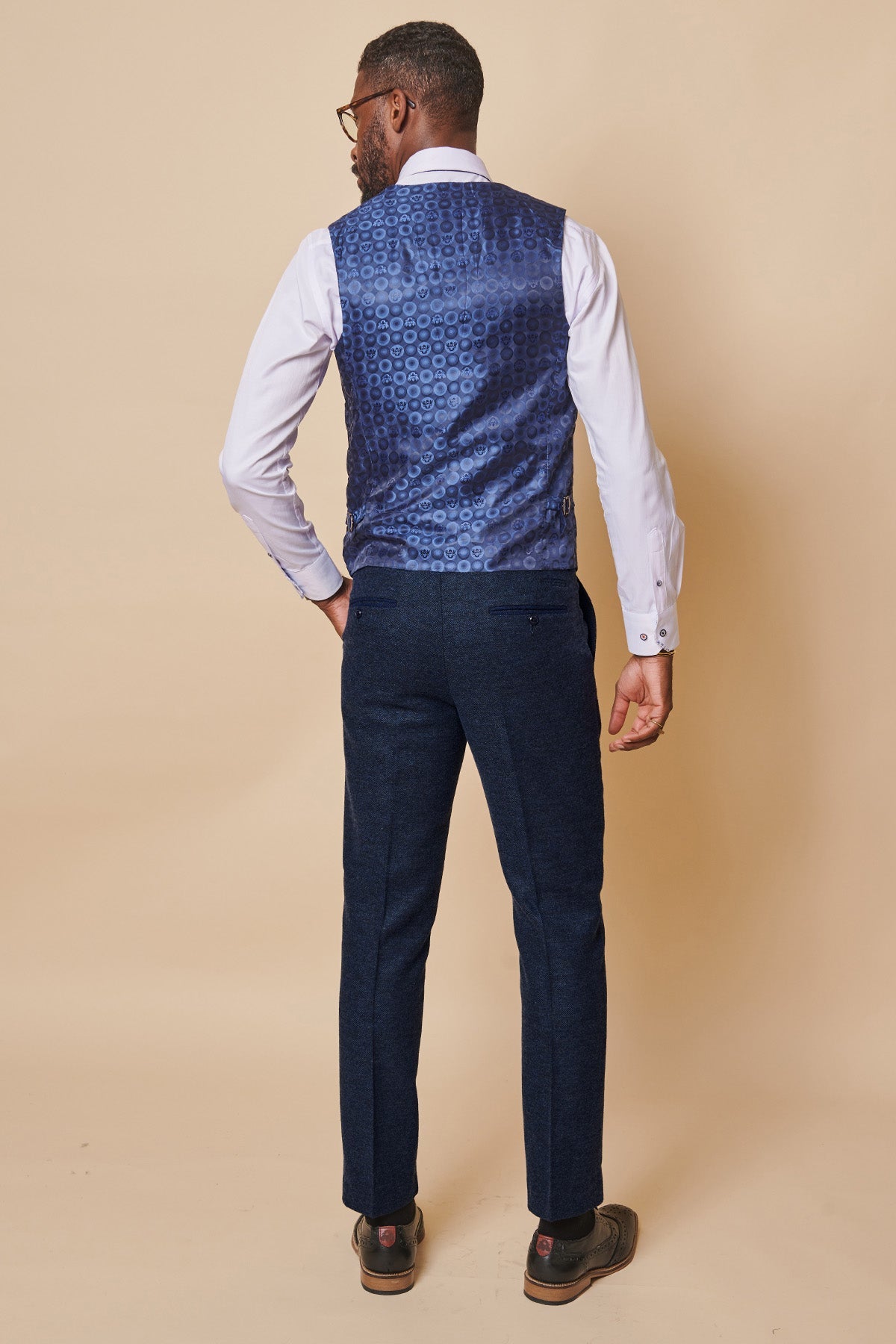 Everton FC Séamus Coleman MARLOW Navy Tweed Suit - Official Licensed Football Jersey for Matchday & Casual Wear