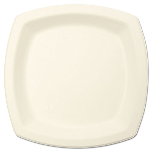 Eco-Friendly Sugarcane Dinnerware Plates - 6.7 Inch Ivory Compostable Plates (Pack of 125) - Perfect for Parties, Picnics & Sustainable Dining