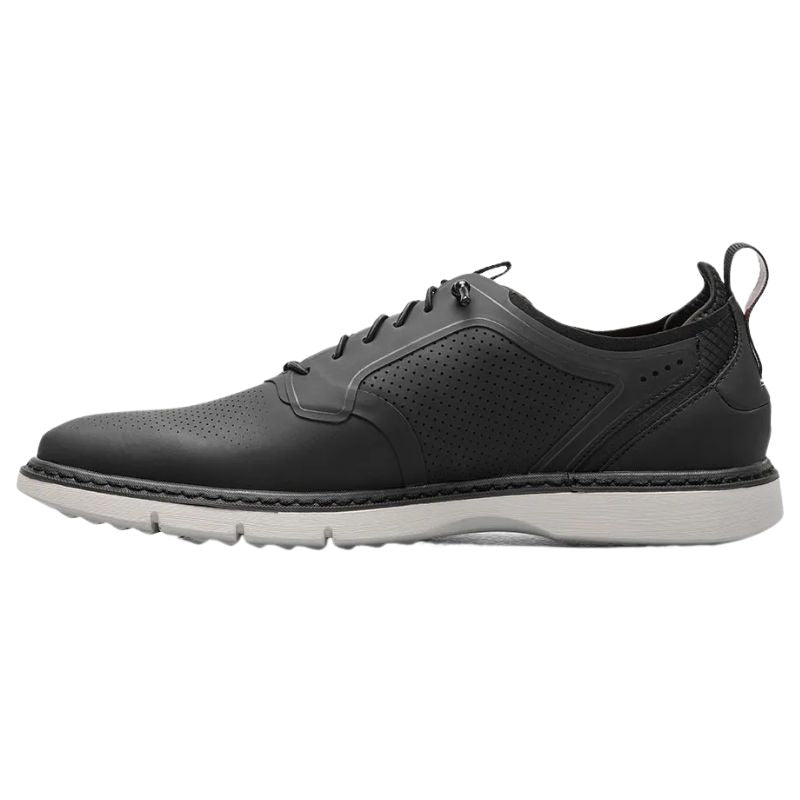 Men's Synchro Plain Toe Elastic Lace Shoes - Comfortable Slip-On Sneakers for Walking, Running & Casual Wear