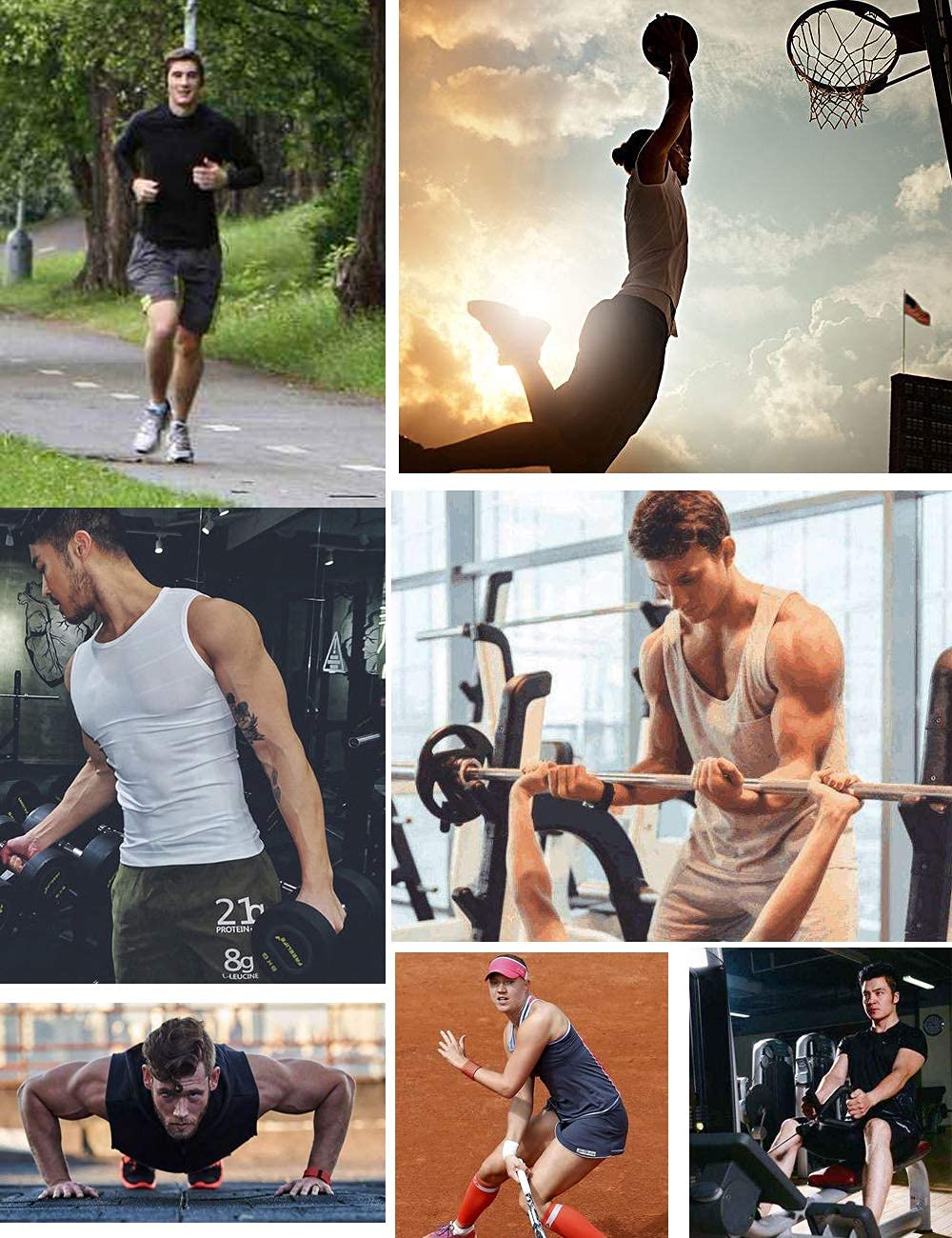 MOLLDAN Men's Sauna Vest Sweat Tank Top - Waist Trainer Workout Shirt for Weight Loss & Fitness | Gym, Running, Home Exercise