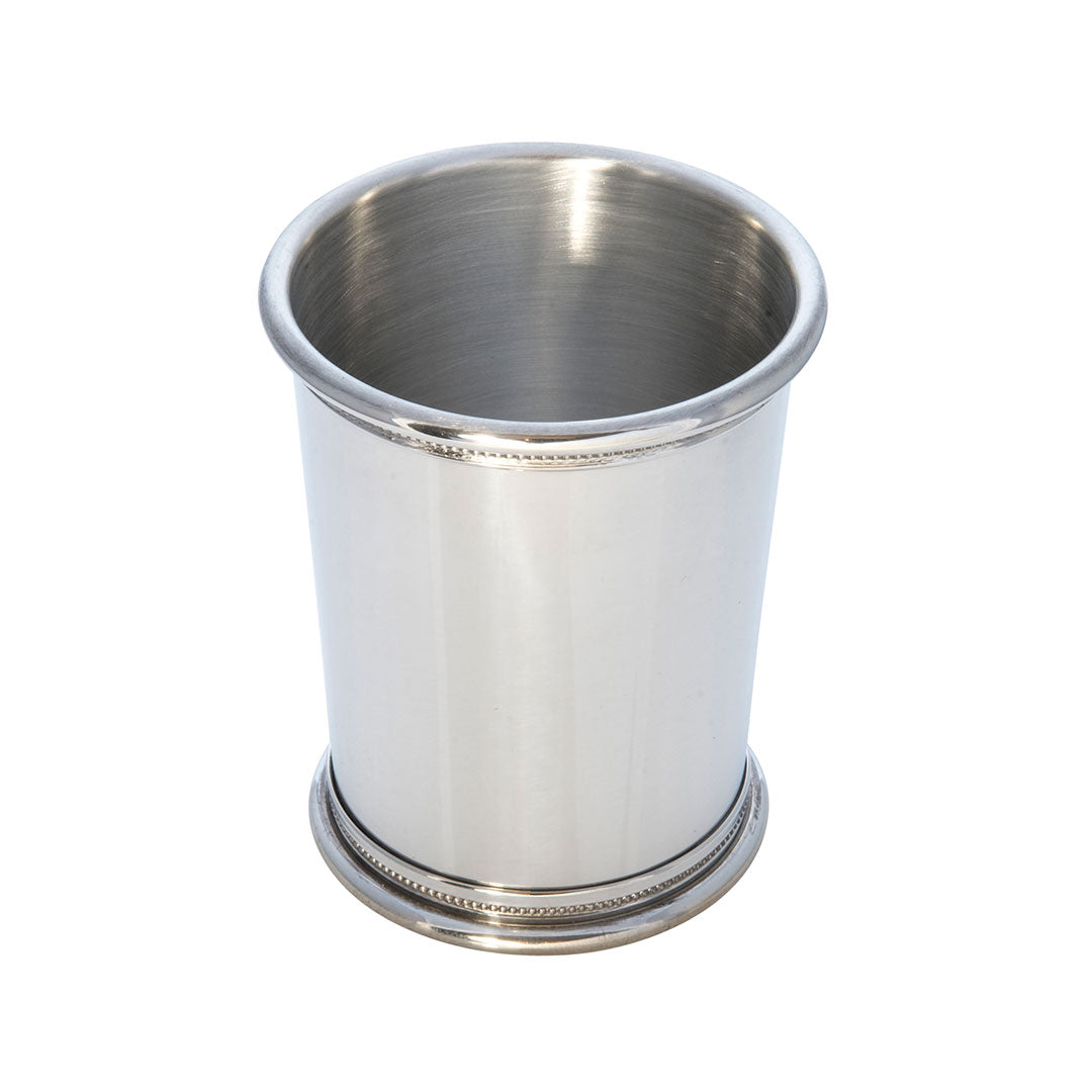 9oz Pewter Governor’s Julep Cup - Classic Southern Style Mint Julep Drinking Vessel for Bourbon Cocktails & Elegant Home Bar Decor