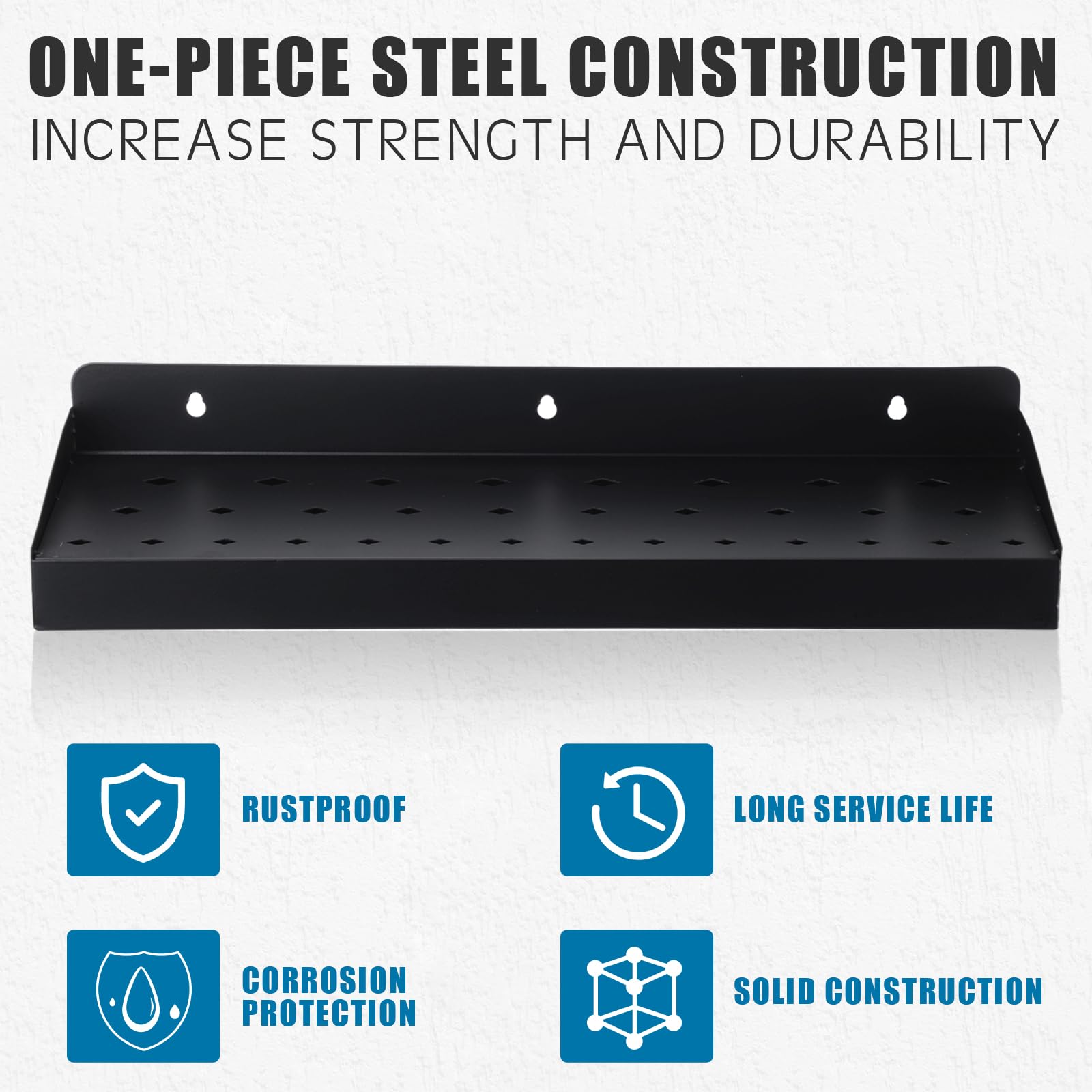 MorningRo Metal Wall Mount Tool Organizer - Screwdriver, Hammer & Plier Storage Rack for Workshop & Home Garage | Durable Tool Holder for DIY Projects & Professional Workspaces