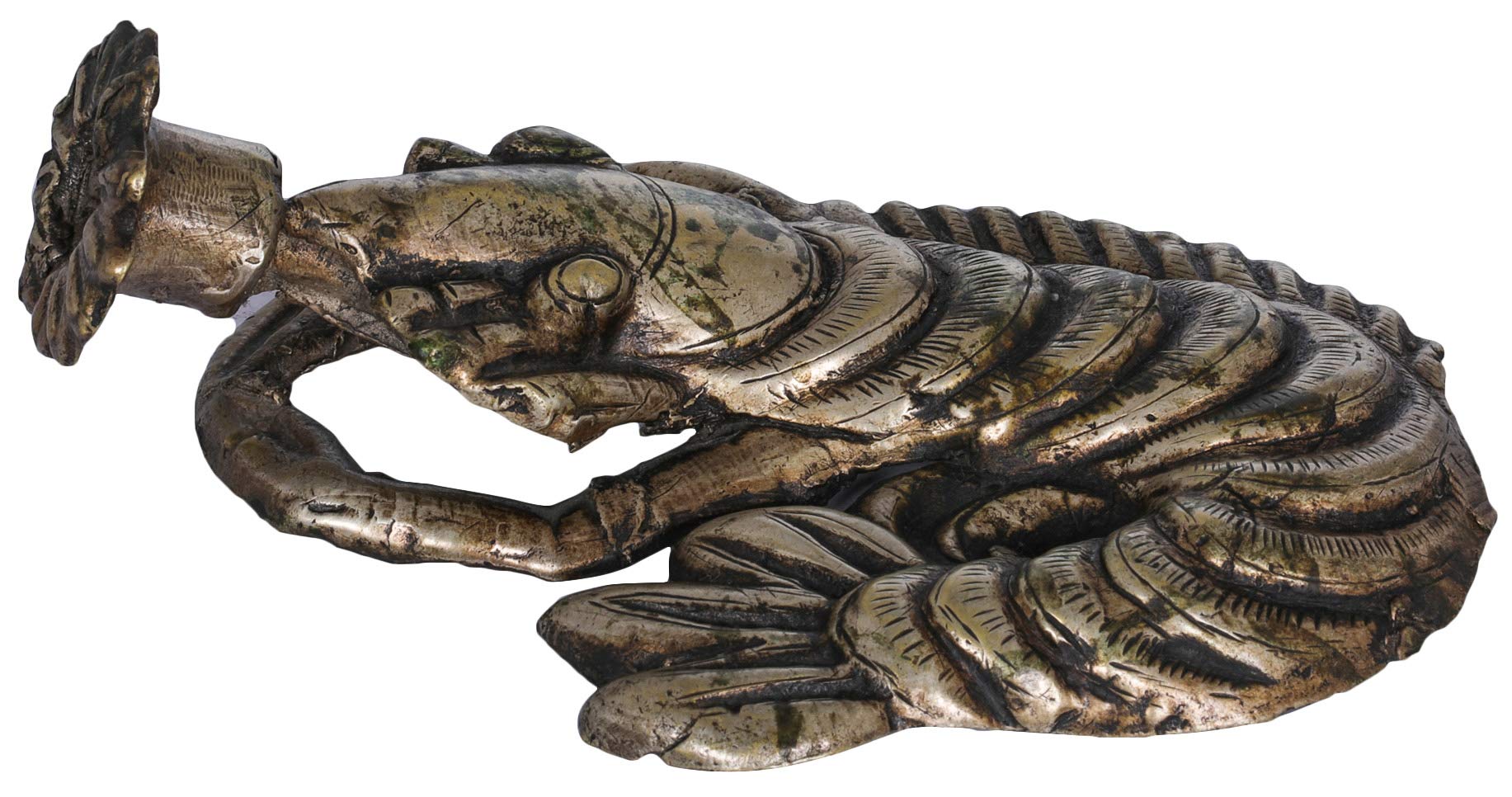 Handmade Nepalese Brass Candle Holder - Elegant Sculpture for Home Decor, Wedding Centerpiece & Meditation Spaces