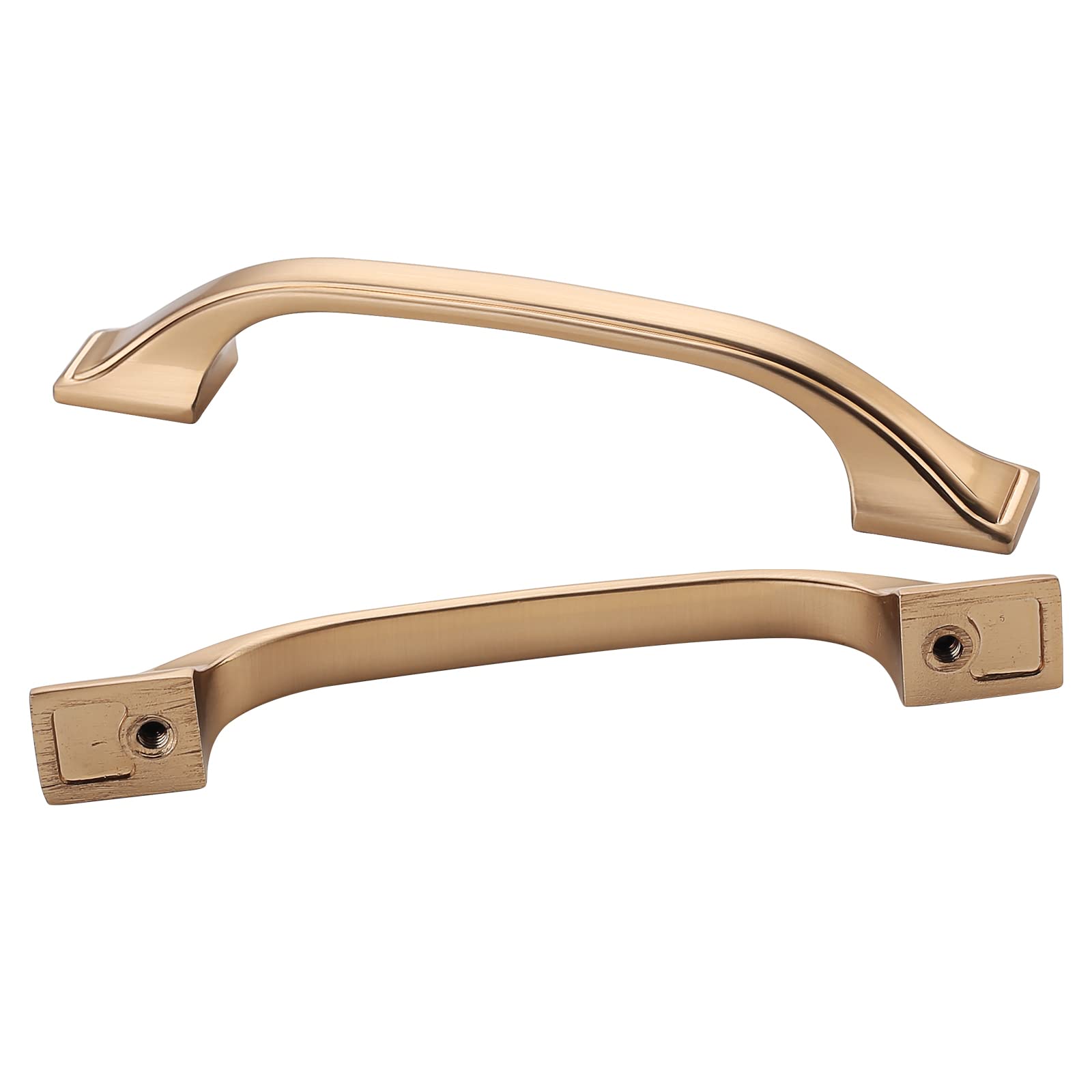 10 Pack 3.75 Inch (96mm) Champagne Bronze Cabinet Handles - Kitchen Cabinet Pulls, Drawer Handles for Dresser, Wardrobe & Cupboard - Durable Hardware for Home & Office Furniture Upgrade