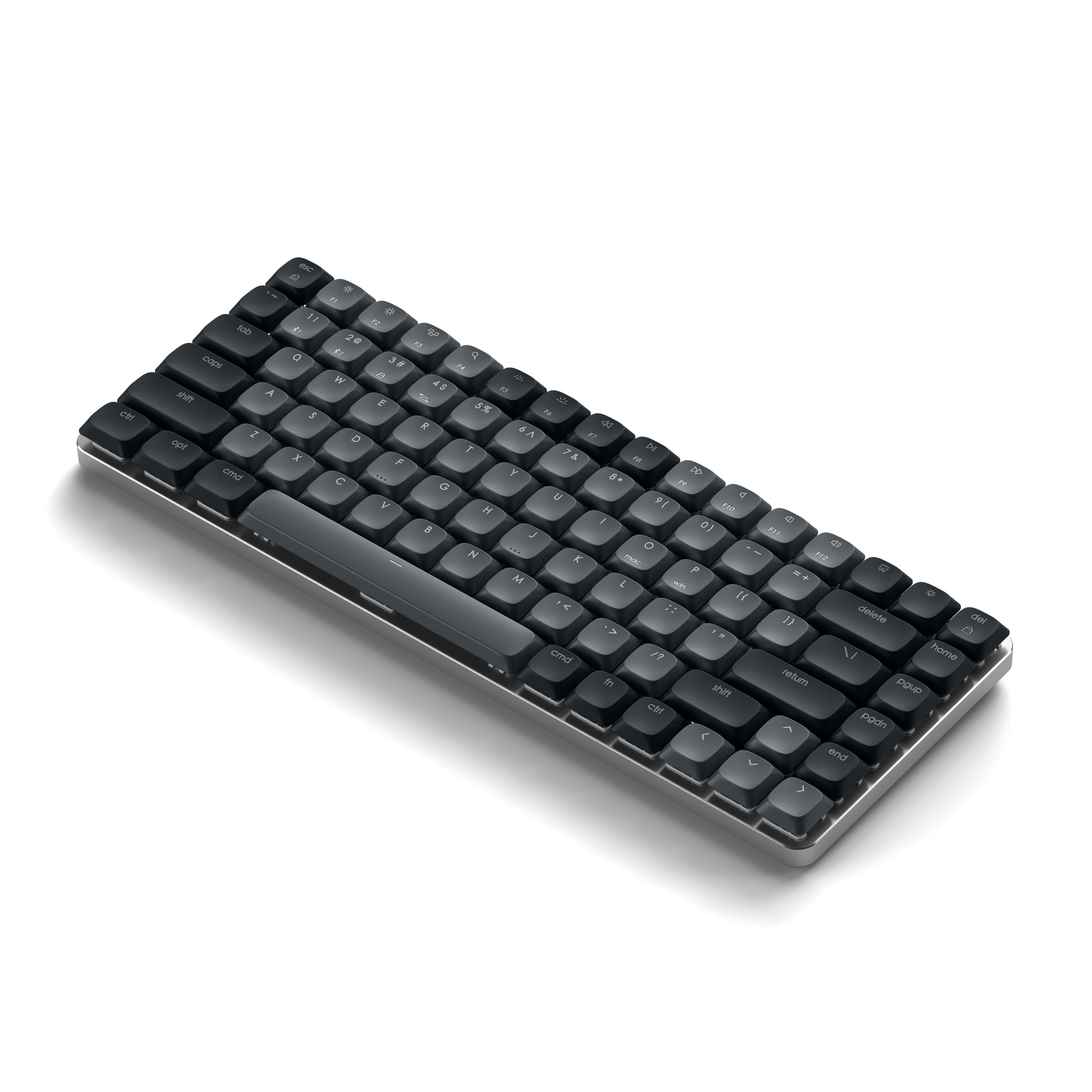 Satechi SM1 Slim Wireless Mechanical Backlit Bluetooth Keyboard - Dark | Ergonomic Design for Typing, Gaming & Office Work