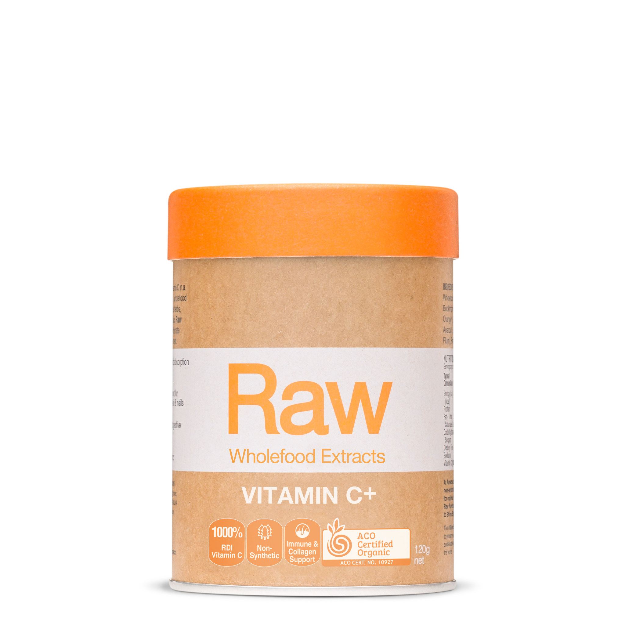 Amazonia Raw Vitamin C Powder - 100% Pure & Natural Vitamin C Supplement for Immune Support, Skin Health & Energy Boost | Perfect for Smoothies, Juices & DIY Skincare