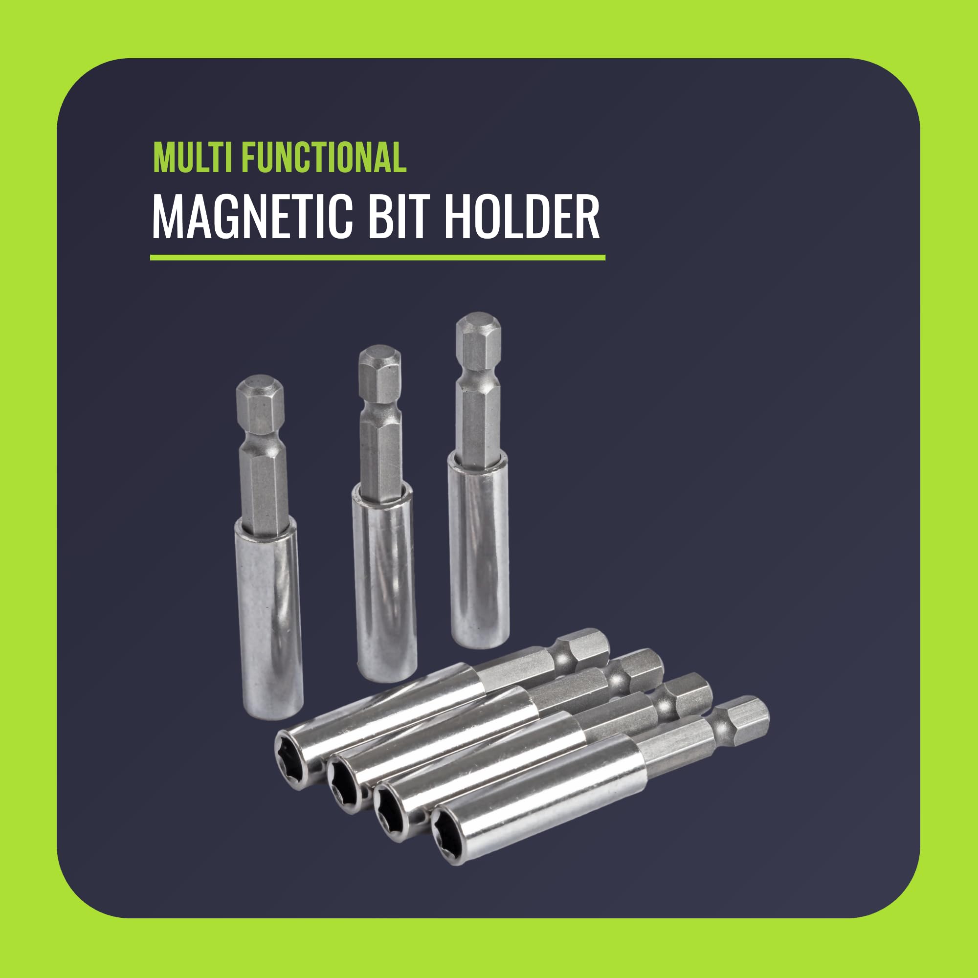 10PCS Magnetic Bit Holder 1/4