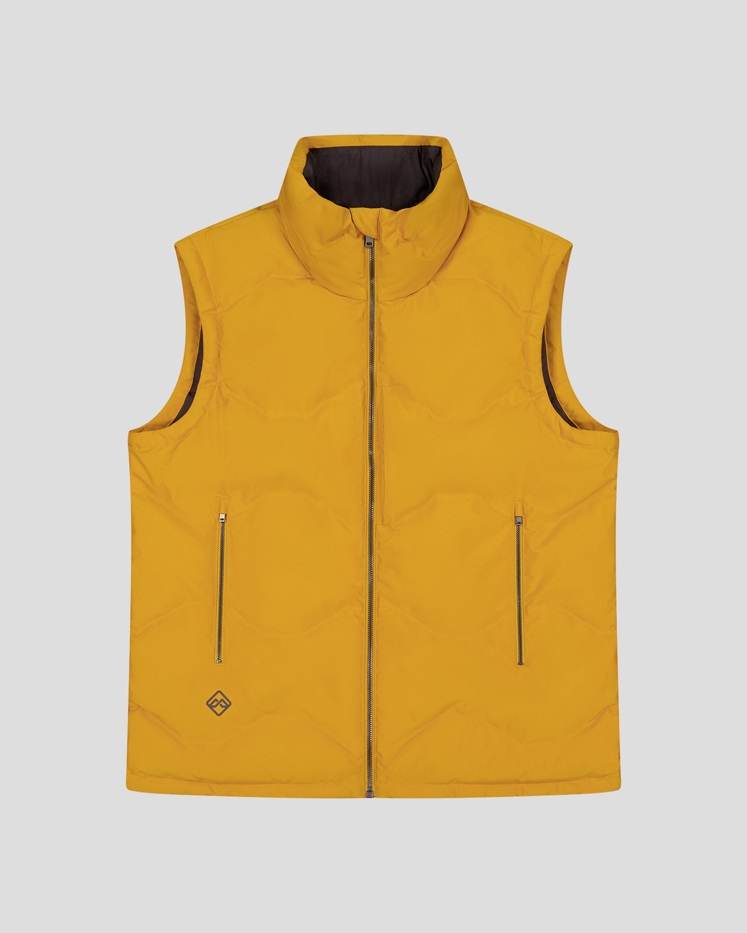 Men's Frisco X Down Vest - Lightweight Warm Puffer Jacket for Outdoor Activities - Golden Oak Color for Fall & Winter Fashion