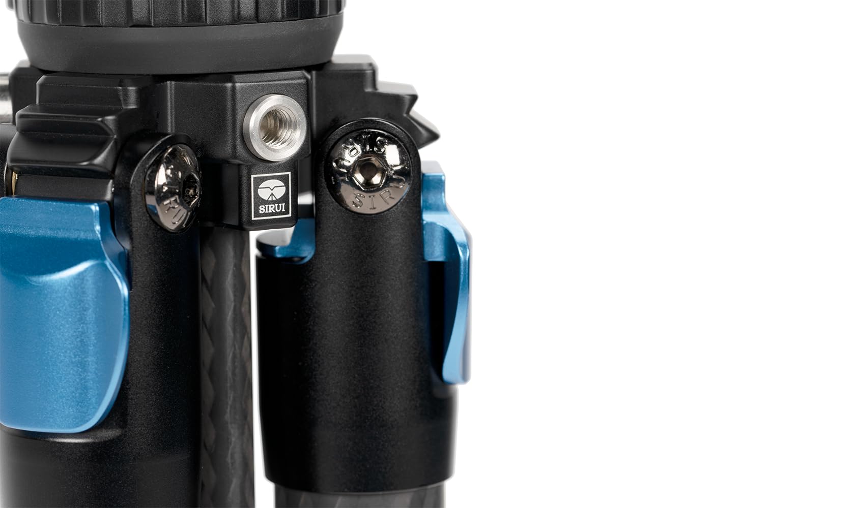 SIRUI ST-124 Carbon Fiber Tripod with Triangular Center Column - Waterproof Travel Tripod for DSLR Cameras, 4-Section Adjustable up to 62.2in, 26lbs Load Capacity - Perfect for Outdoor Photography, Hiking, Travel & Vlogging