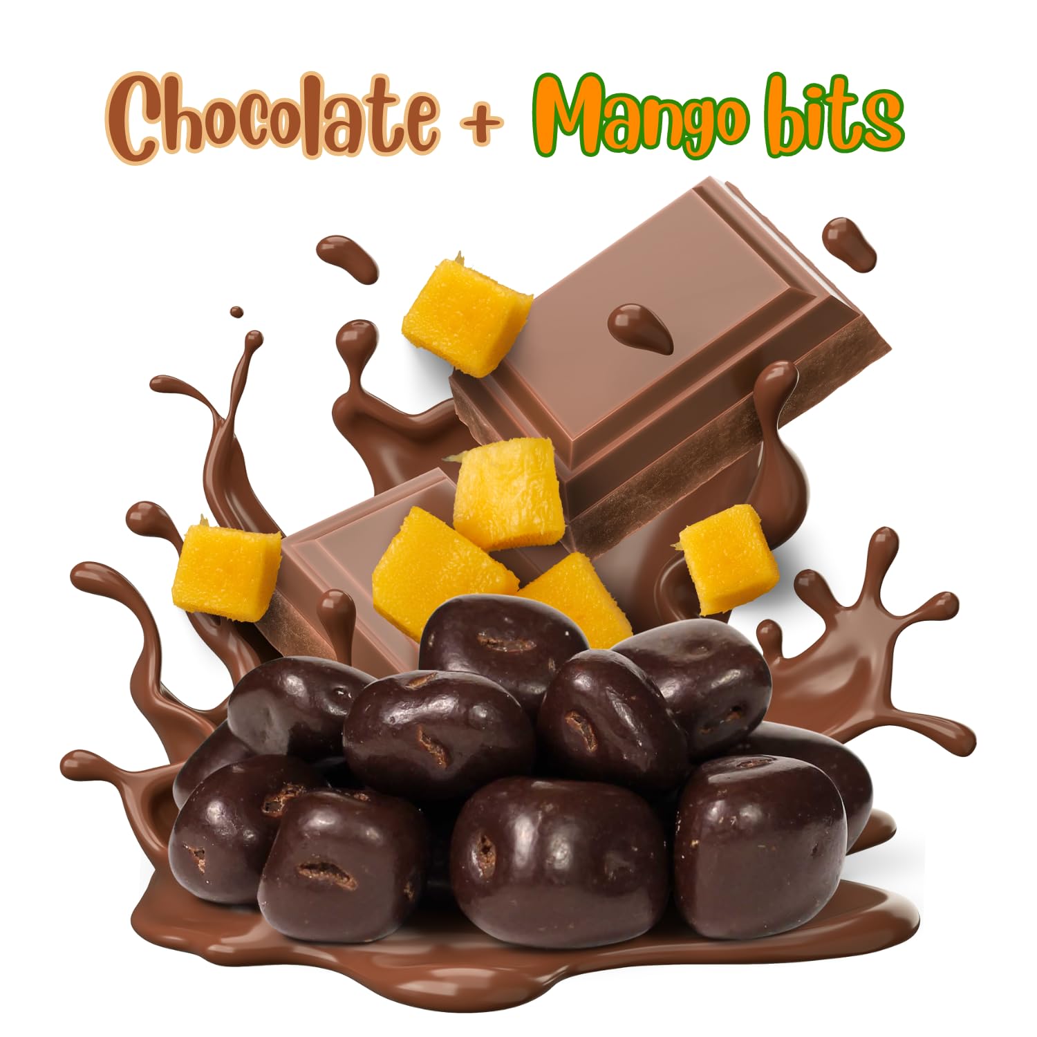 Premium Dark Chocolate Covered Dried Mango Slices - 60oz Bulk Gourmet Vegan Snacks | Dairy-Free, Kosher Certified | Perfect for Office Snacks, Gift Baskets & Healthy Desserts