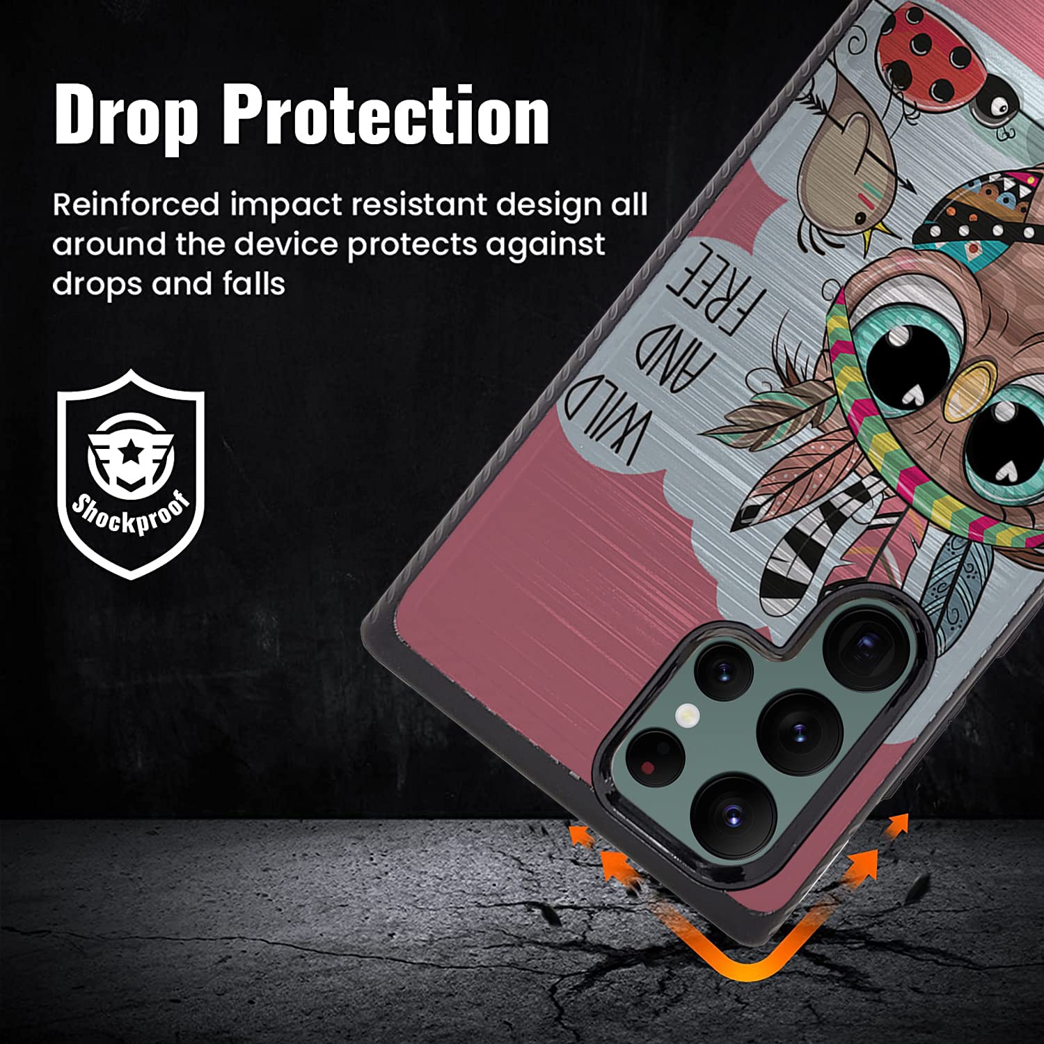 Samsung Galaxy S22 Ultra Case - Slim Hybrid Protective Cover with Brushed Armor Design & Dual Layer Shock Absorption | Perfect for Daily Use, Travel, and Outdoor Activities