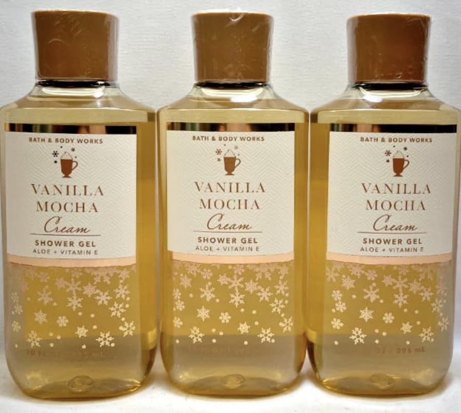 Vanilla Mocha Cream Shower Gel & Body Wash - Moisturizing 10 fl oz for Soft Skin - Perfect for Relaxing Bath & Spa Day at Home