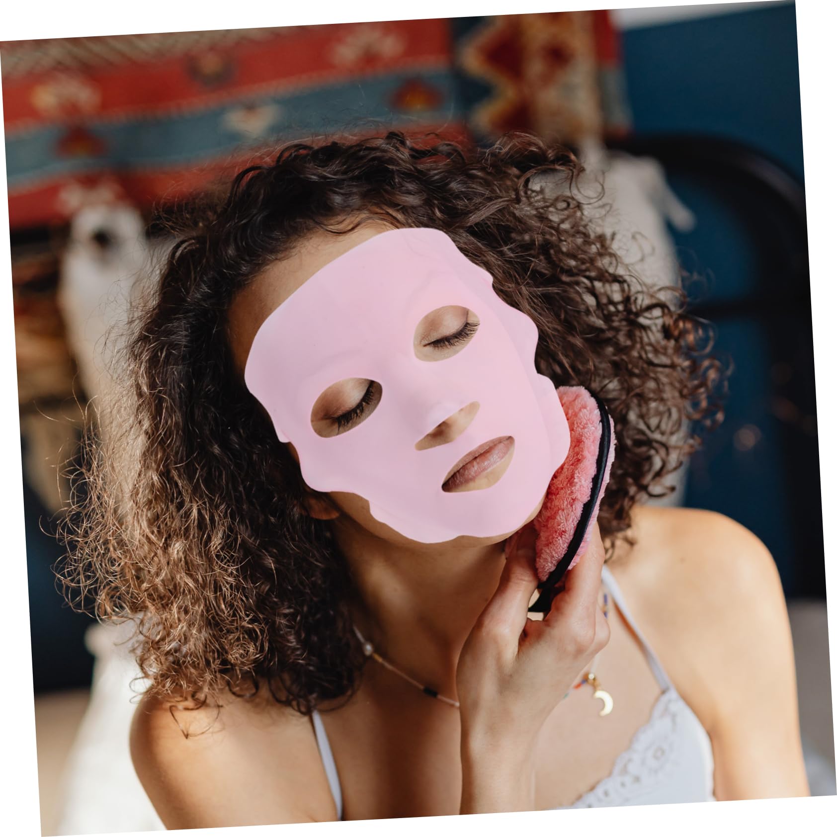 3D Silicone Mask Cover - Reusable Skincare Holder for Women | Spa & Home Use