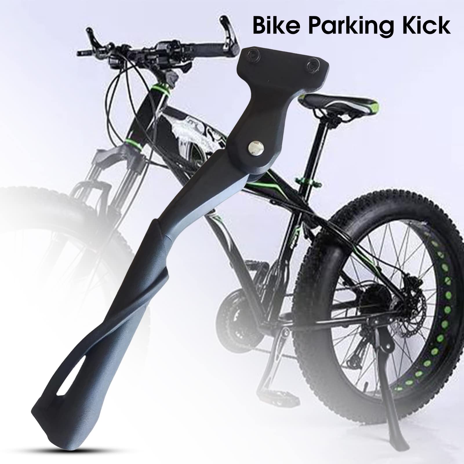 Saterkali Universal Adjustable Bike Kickstand for 20-26 Inch Bikes - MTB/Road Bicycle/Adult/Sports Bike Parking Stand - Heavy Duty Bicycle Leg Rack for Mountain Biking, Commuting & Outdoor Adventures