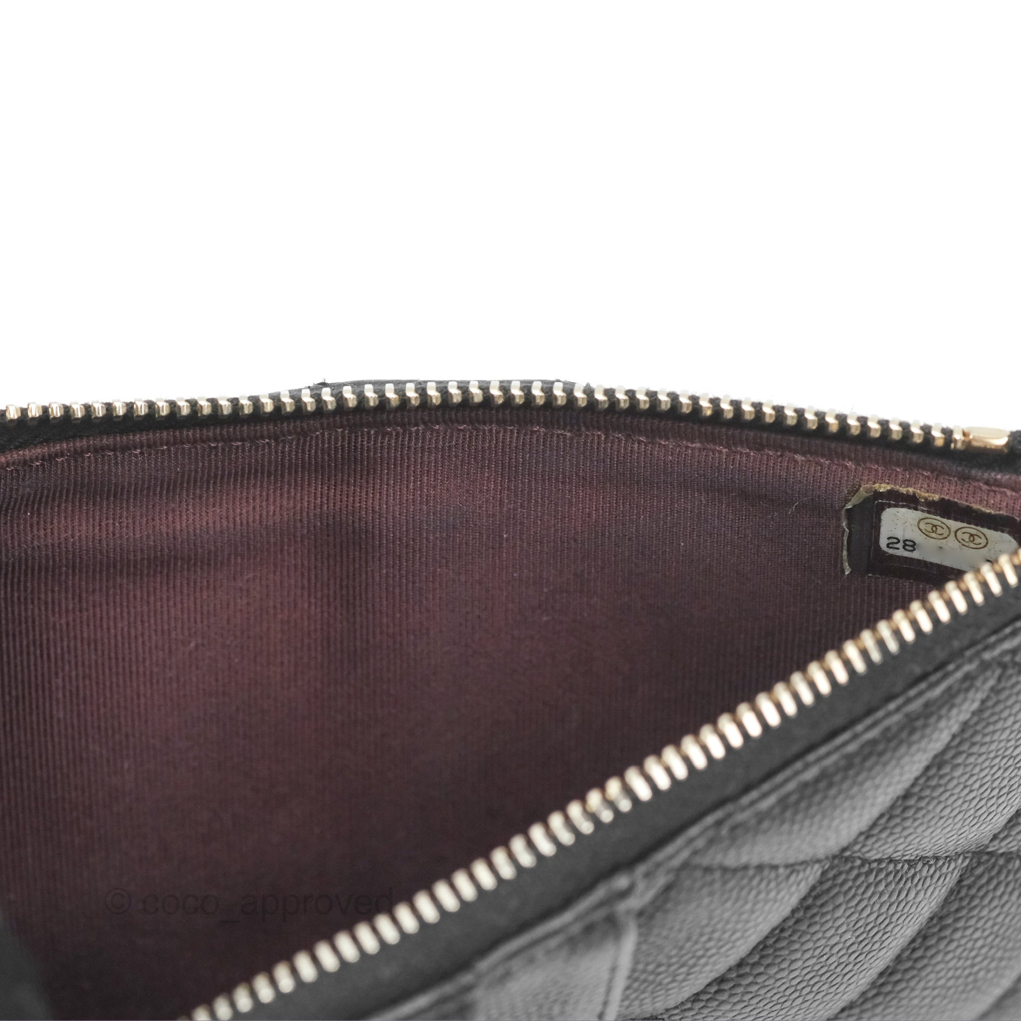Chanel Classic Long Wallet Pouch Black Caviar Leather - Luxury Designer Wristlet Clutch for Women | Perfect for Evening Events, Parties & Daily Use