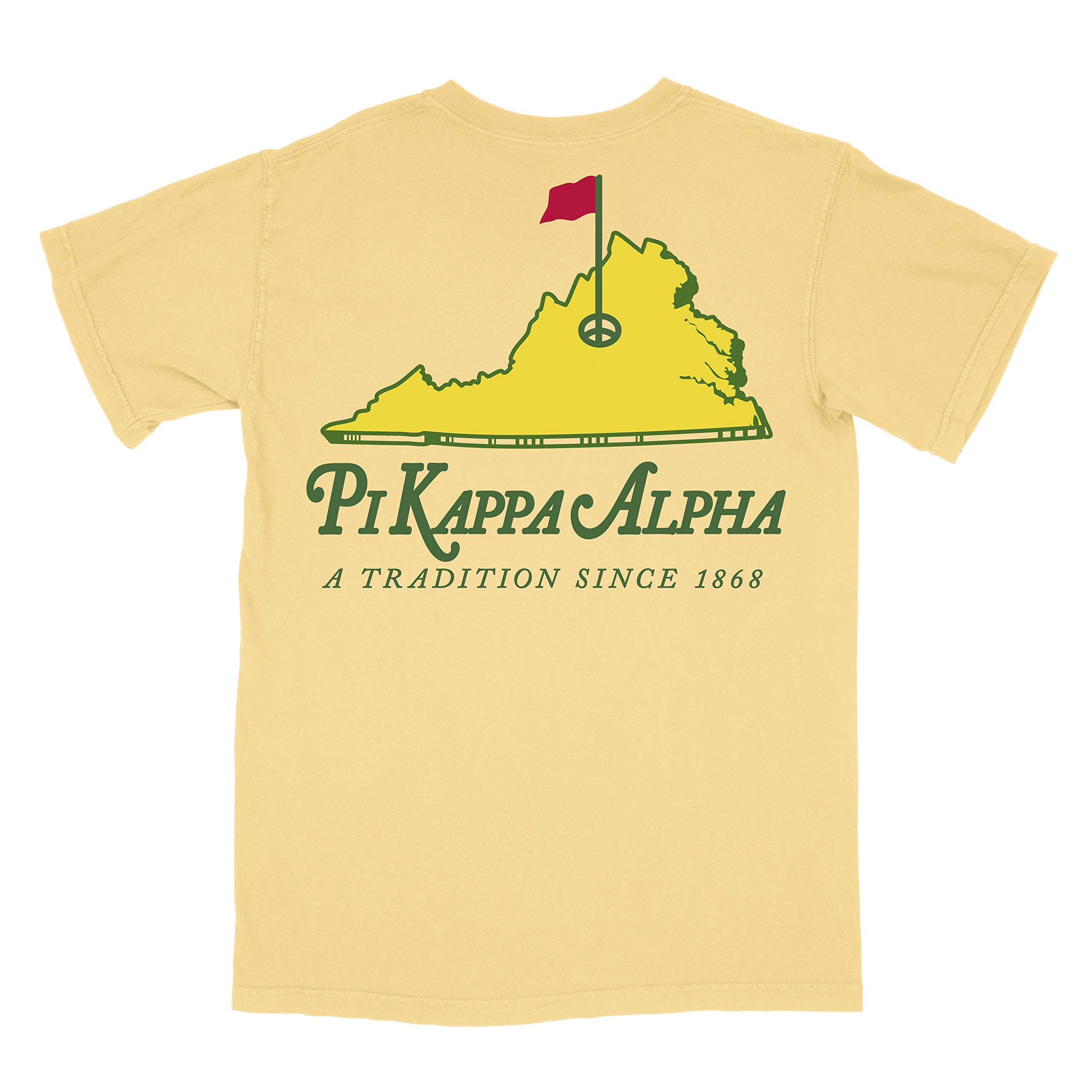 Phi Gamma Delta Fiji Fraternity Comfort Colors Pocket Golf Shirt - Soft & Stylish for Campus Events, Tailgates & Alumni Gatherings