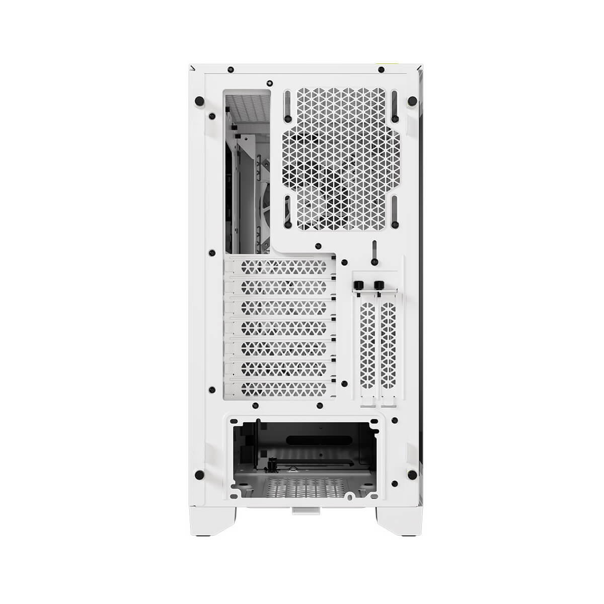 Corsair iCUE 4000D RGB Airflow Mid Tower ATX PC Case - White Tempered Glass, High Airflow Design for Gaming & Streaming Setup