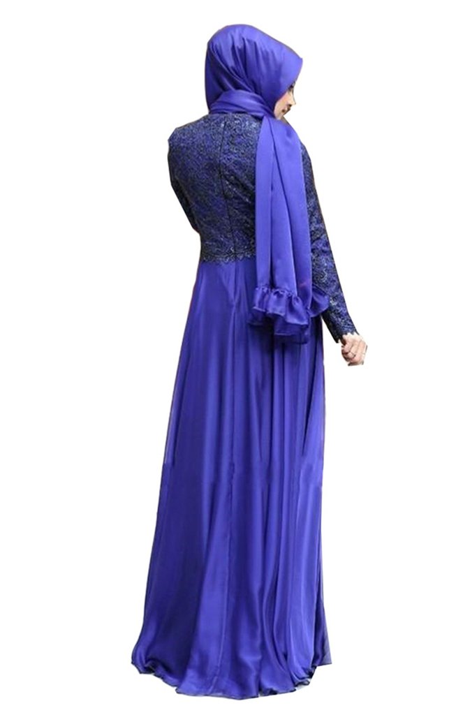 Emanni Women's Islamic Abaya Dress Dubai Saudi Arabia Modest Muslim Prayer Gown Purple Size 28w - Perfect for Prayer, Mosque, and Special Occasions