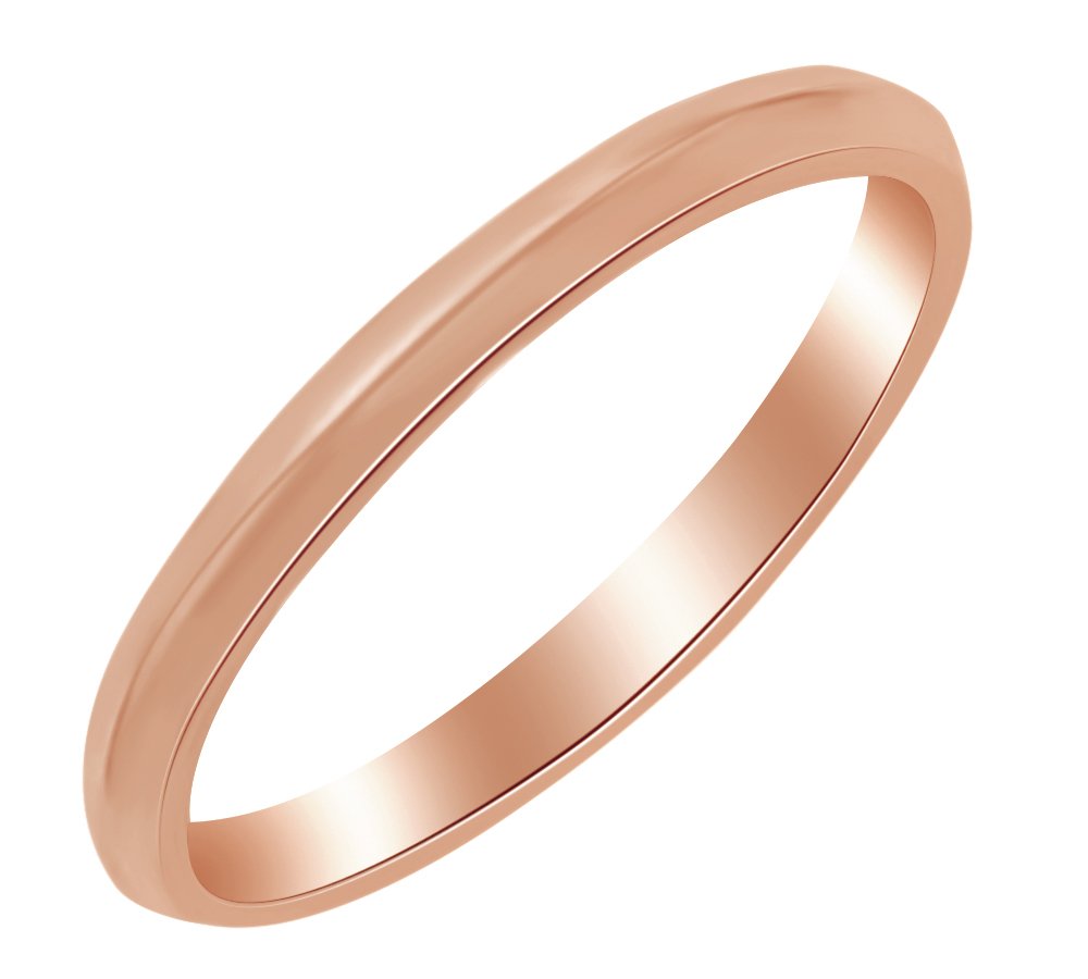 2.5mm Comfort Fit Knife Edge Band Ring - 10k Solid Gold Wedding Ring for Men & Women - Perfect for Engagements, Anniversaries, and Everyday Wear