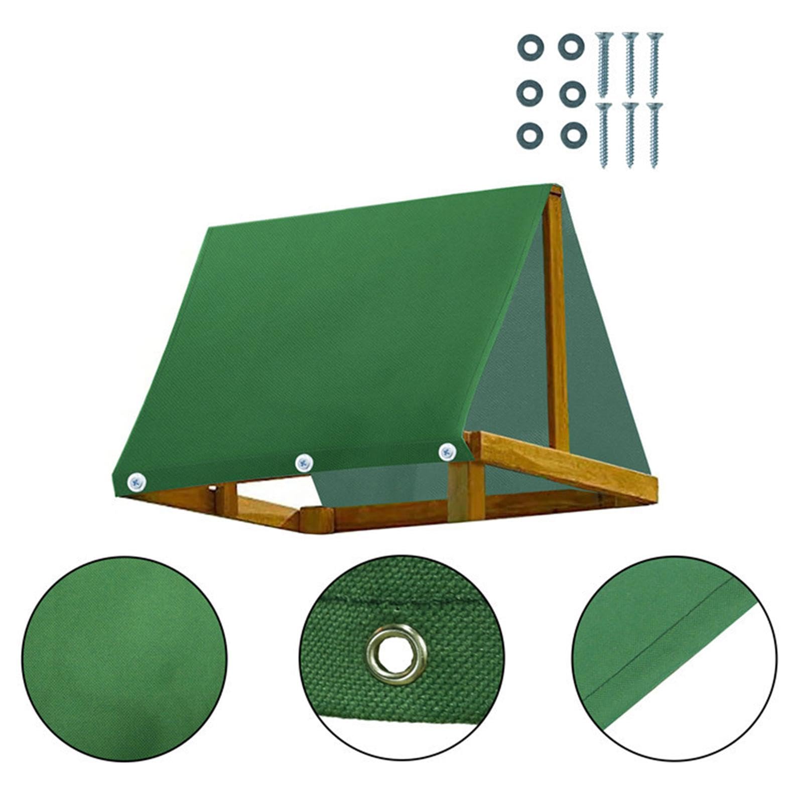 Kids Wooden Swing Set Protection Cover - Waterproof Backyard Playset Canopy with Mounting Screws | 90