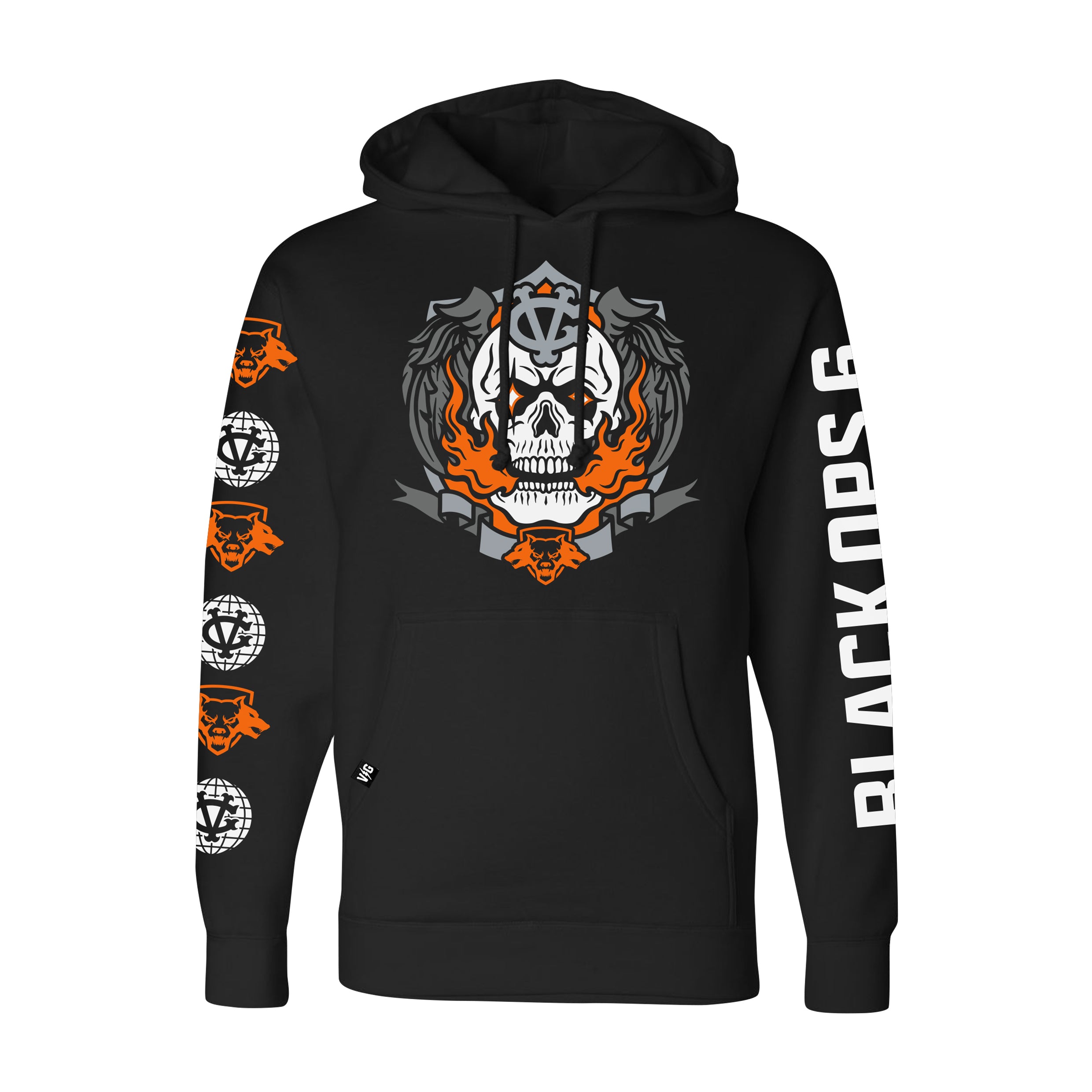 Black Ops 6 Skull Pullover Hoodie - Men's Graphic Sweatshirt for Gaming & Streetwear | Perfect for Casual Wear, Cosplay & Gamer Gifts