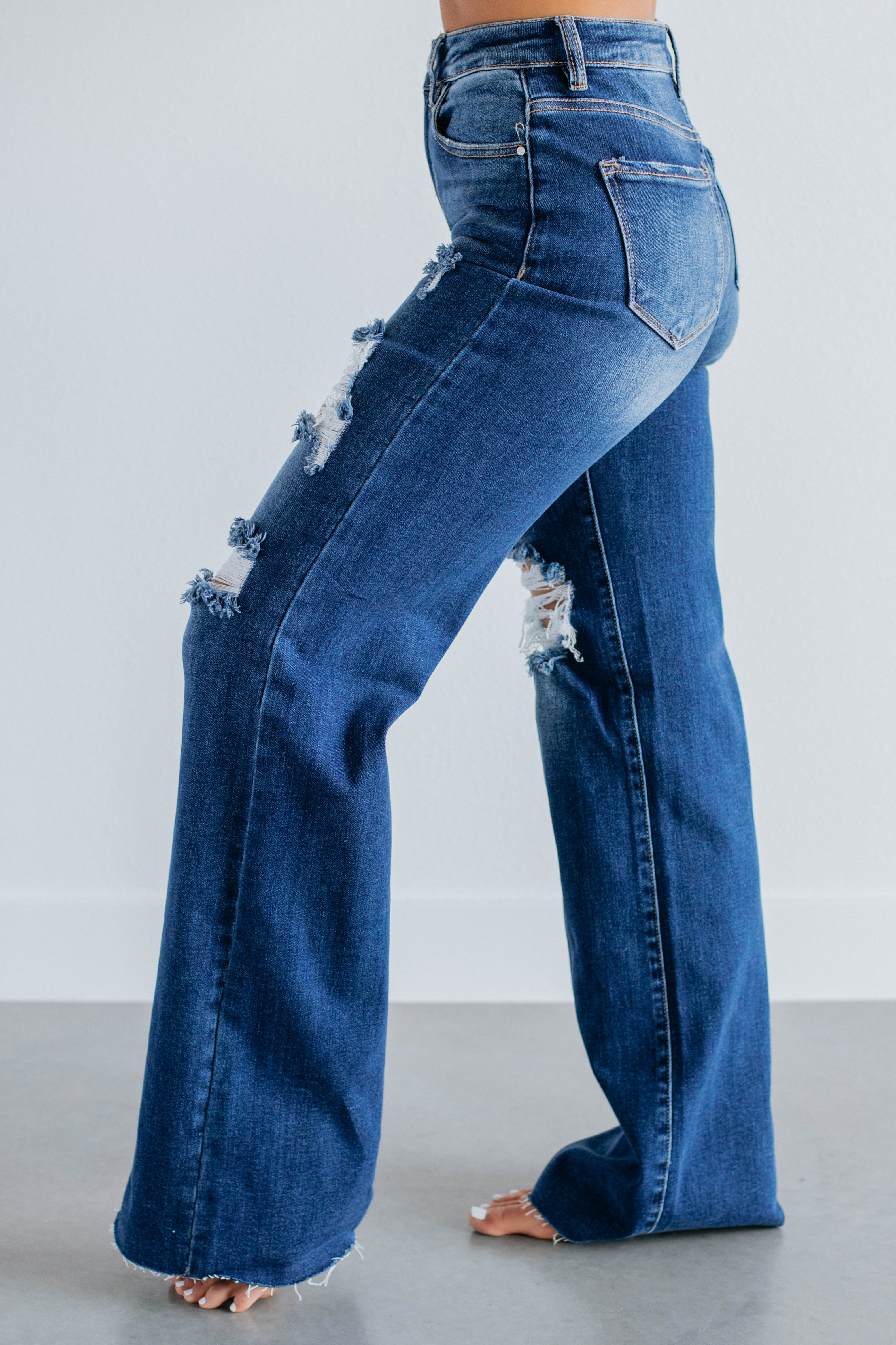 Georgia Risen Jeans for Men - Premium Dark Wash Denim Pants | Comfortable & Stylish for Casual Wear, Office, and Night Out