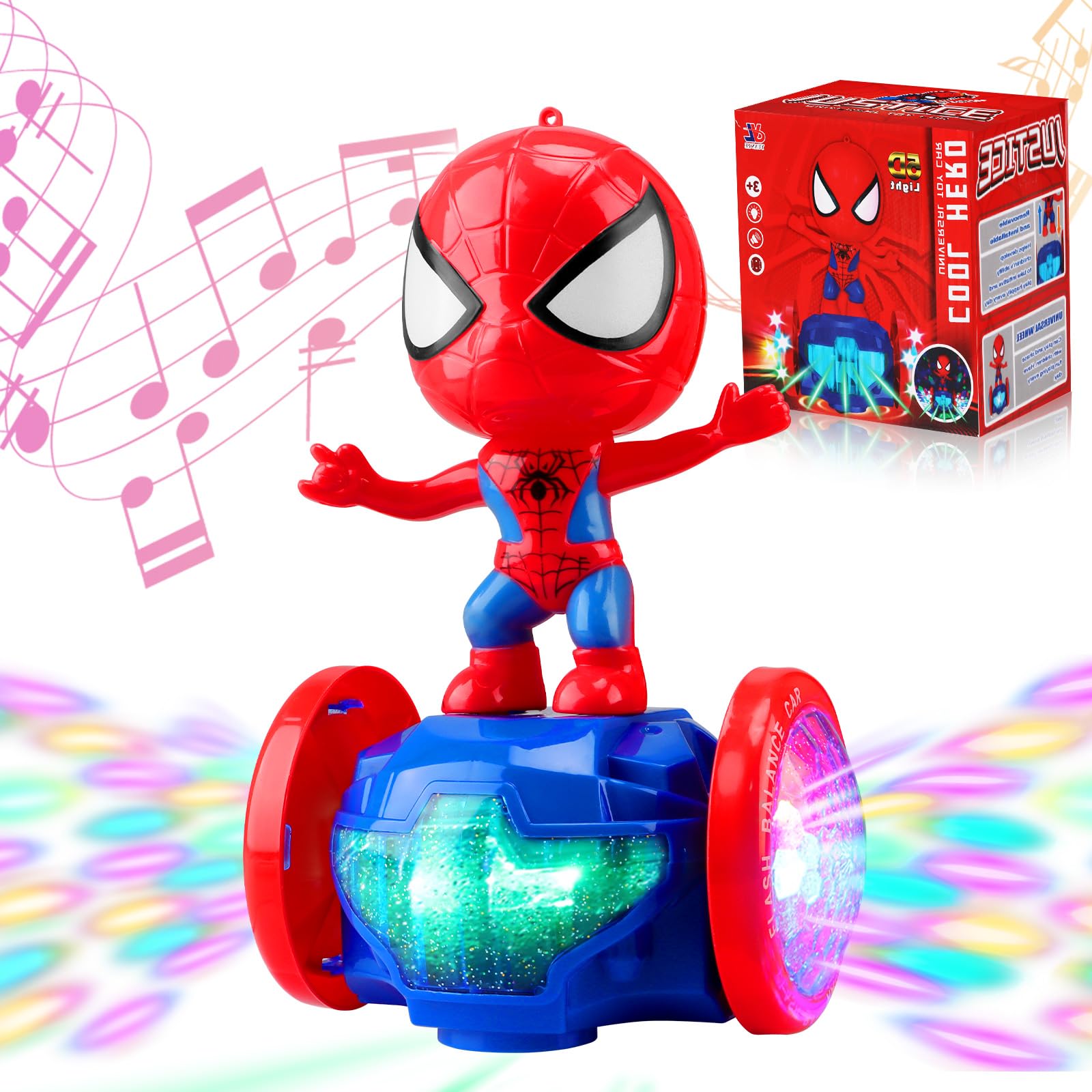 JONEG Dancing Robot Spider Toy for Kids Ages 3-8 - Interactive STEM Toy with Music & Lights - Best Gift for Boys & Girls Birthday - Fun Educational Toy for Indoor Play & Party Entertainment