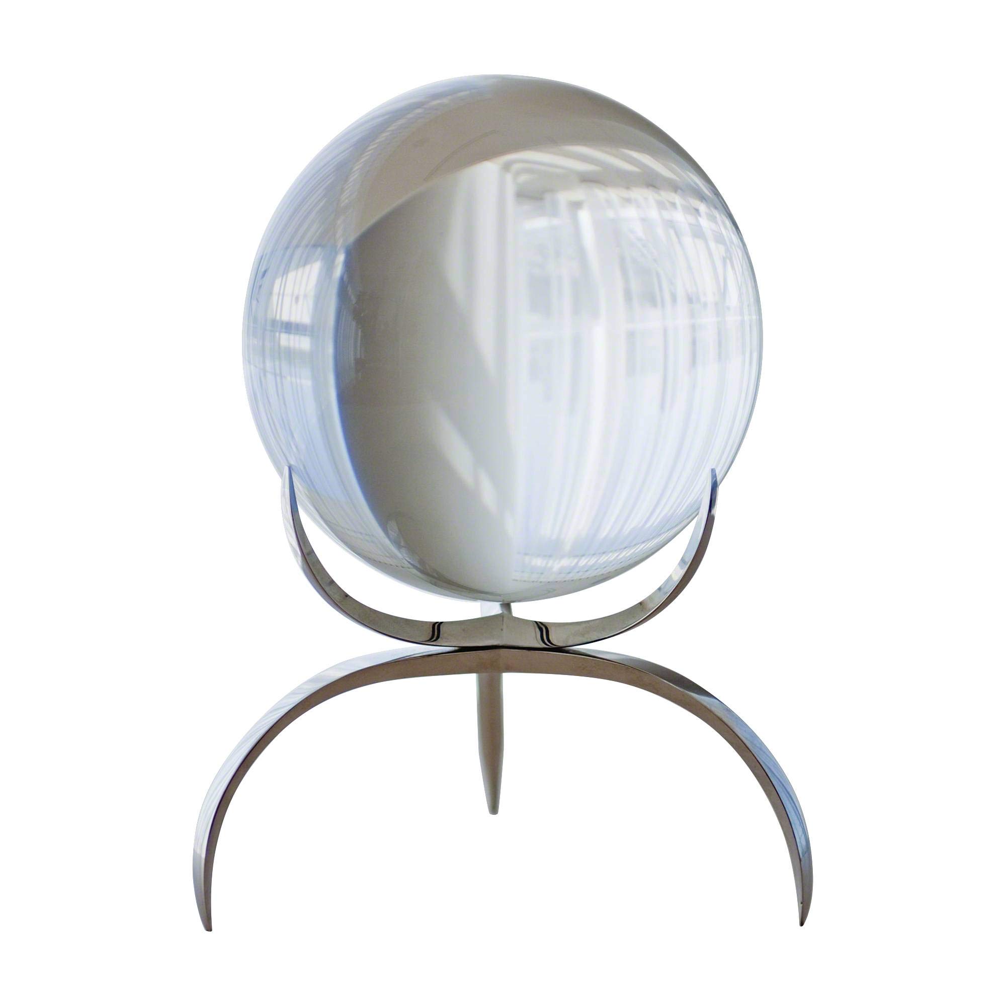 Global Views Clearlight Orb Brass Home Decor - Elegant Modern Accent for Living Room, Bedroom & Office