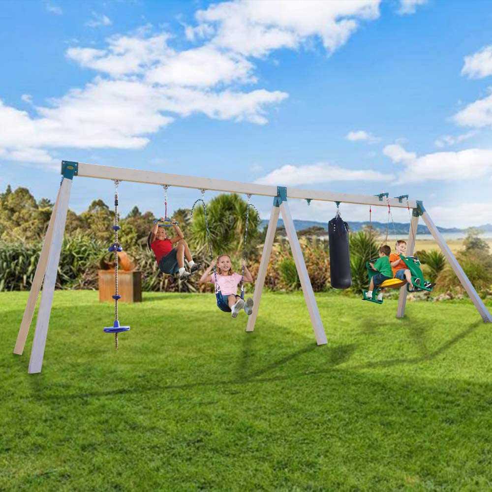 BETOOLL Heavy Duty Swing Hangers - 4 Pack Outdoor Swing Set Hardware for Wooden Playsets, Porch Swings & Playground Equipment - Indoor/Outdoor Use for Backyard, Garden & Patio